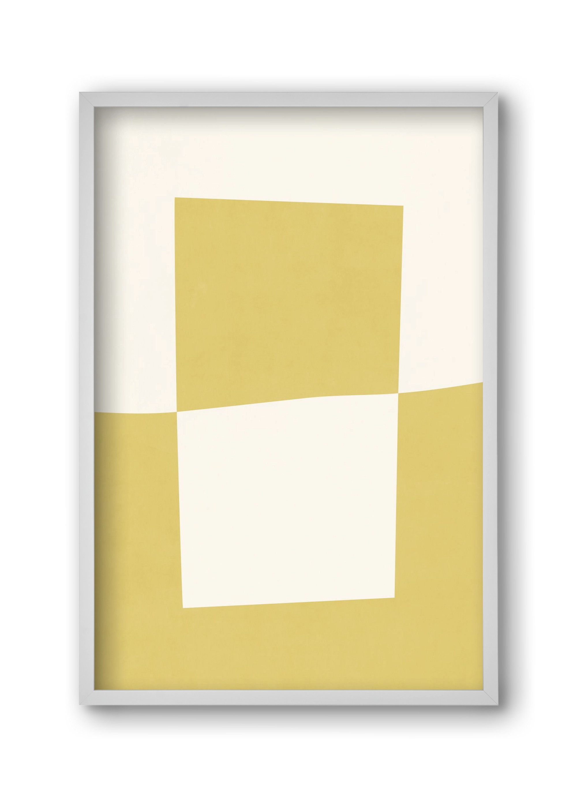 Composition of Geometric Shapes - Yc02, 30x45 cm (30x45 cm), Fehér keret
