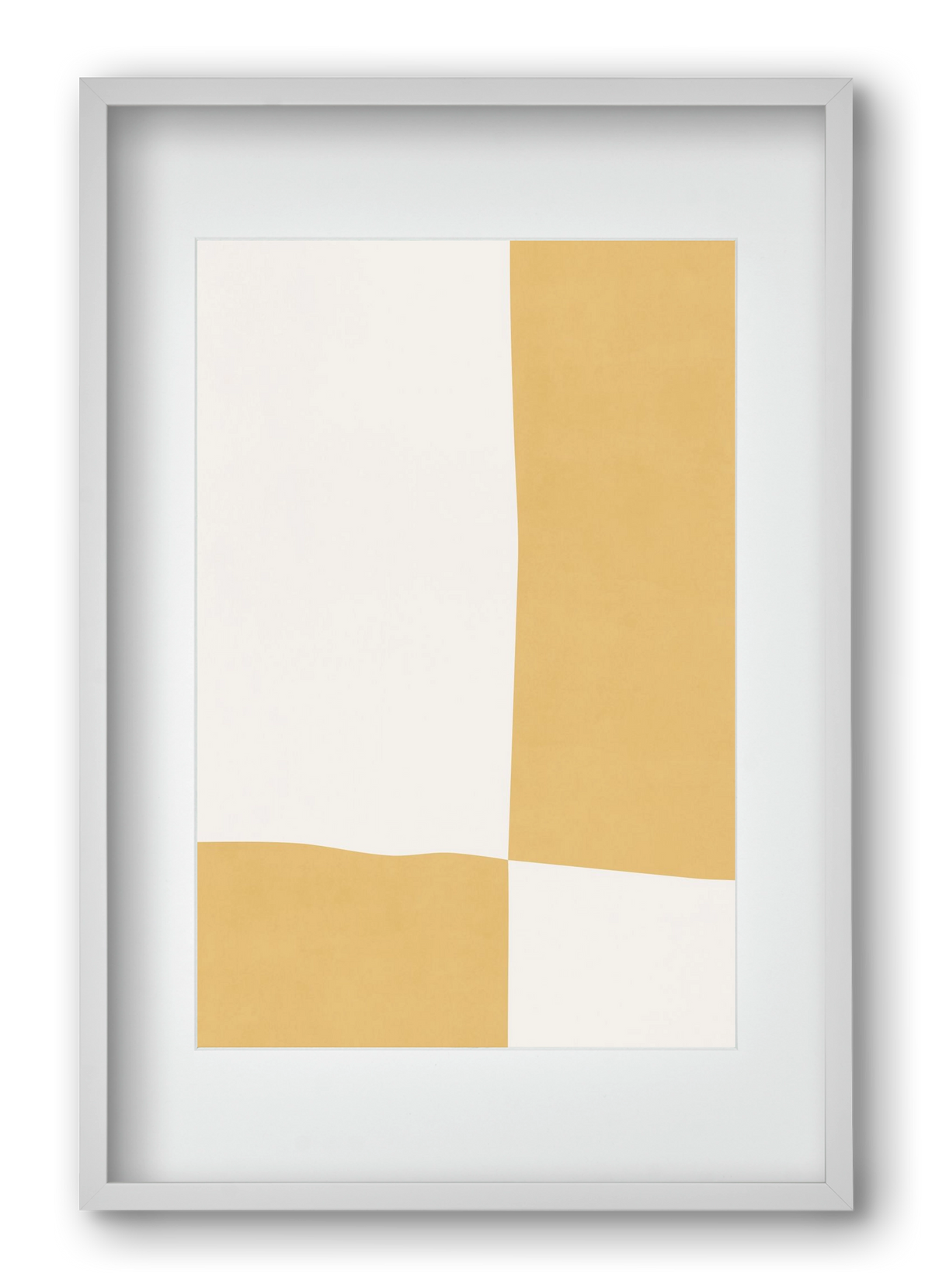 Composition of Geometric Shapes - Yq01, 40x60 cm (30x45 cm), Fehér keret, paszpartuval