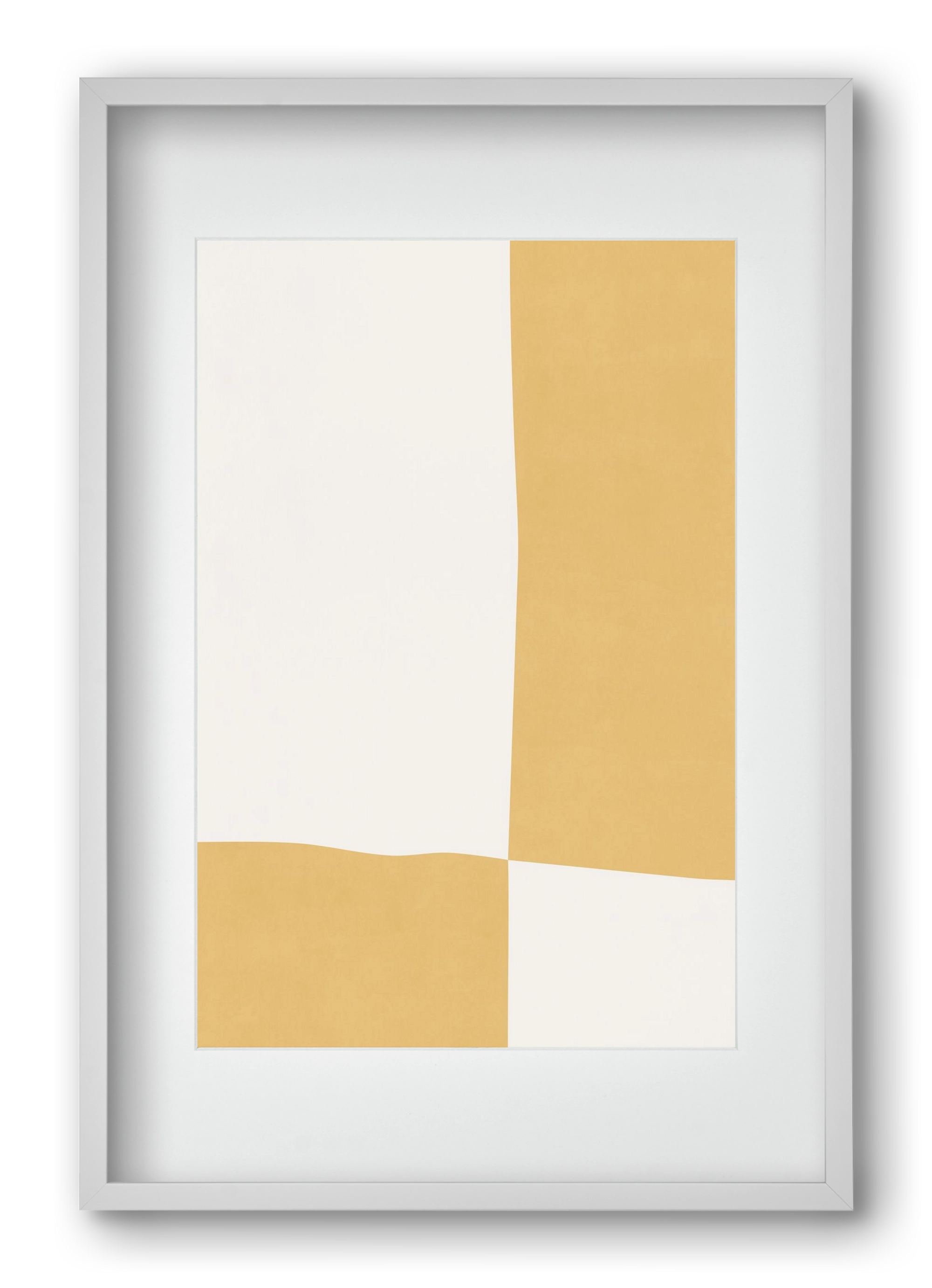 Composition of Geometric Shapes - Yq01, 40x60 cm (30x45 cm), Fehér keret, paszpartuval