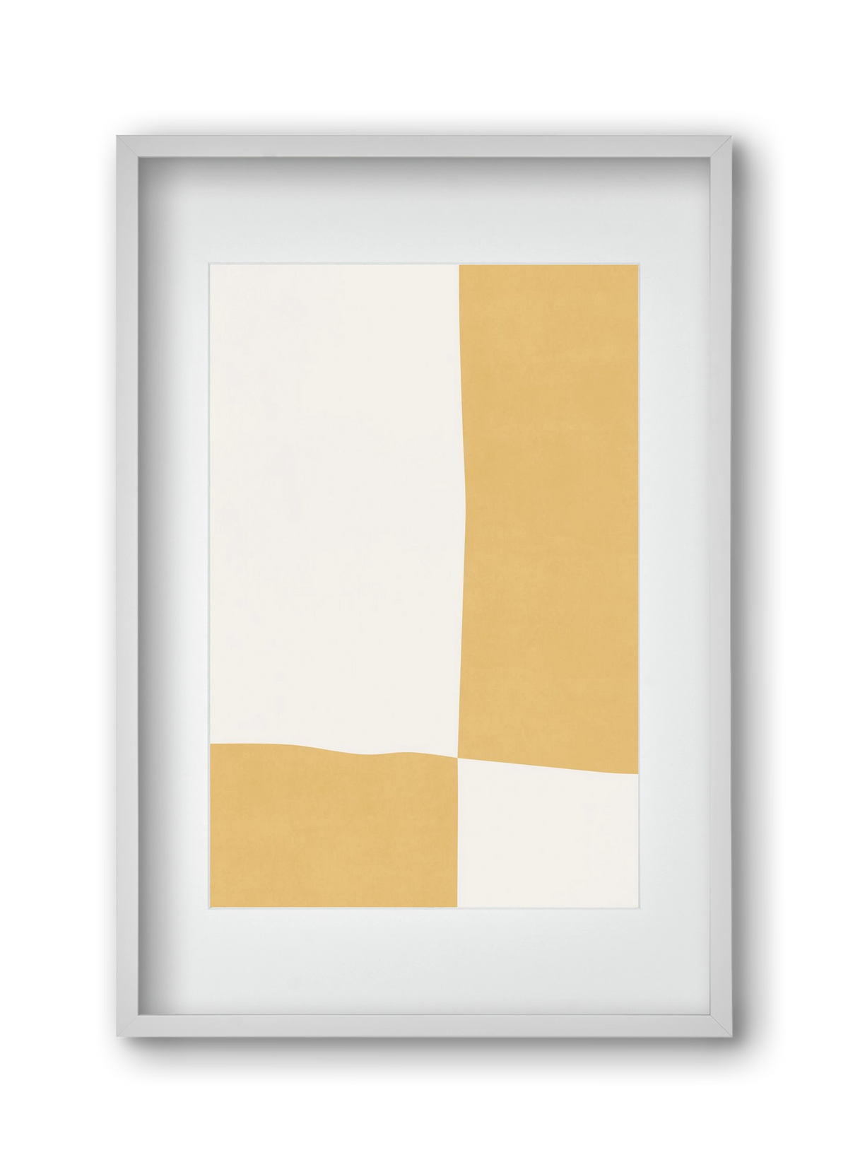 Composition of Geometric Shapes - Yq01, 30x45 cm (20x30 cm), Fehér keret, paszpartuval