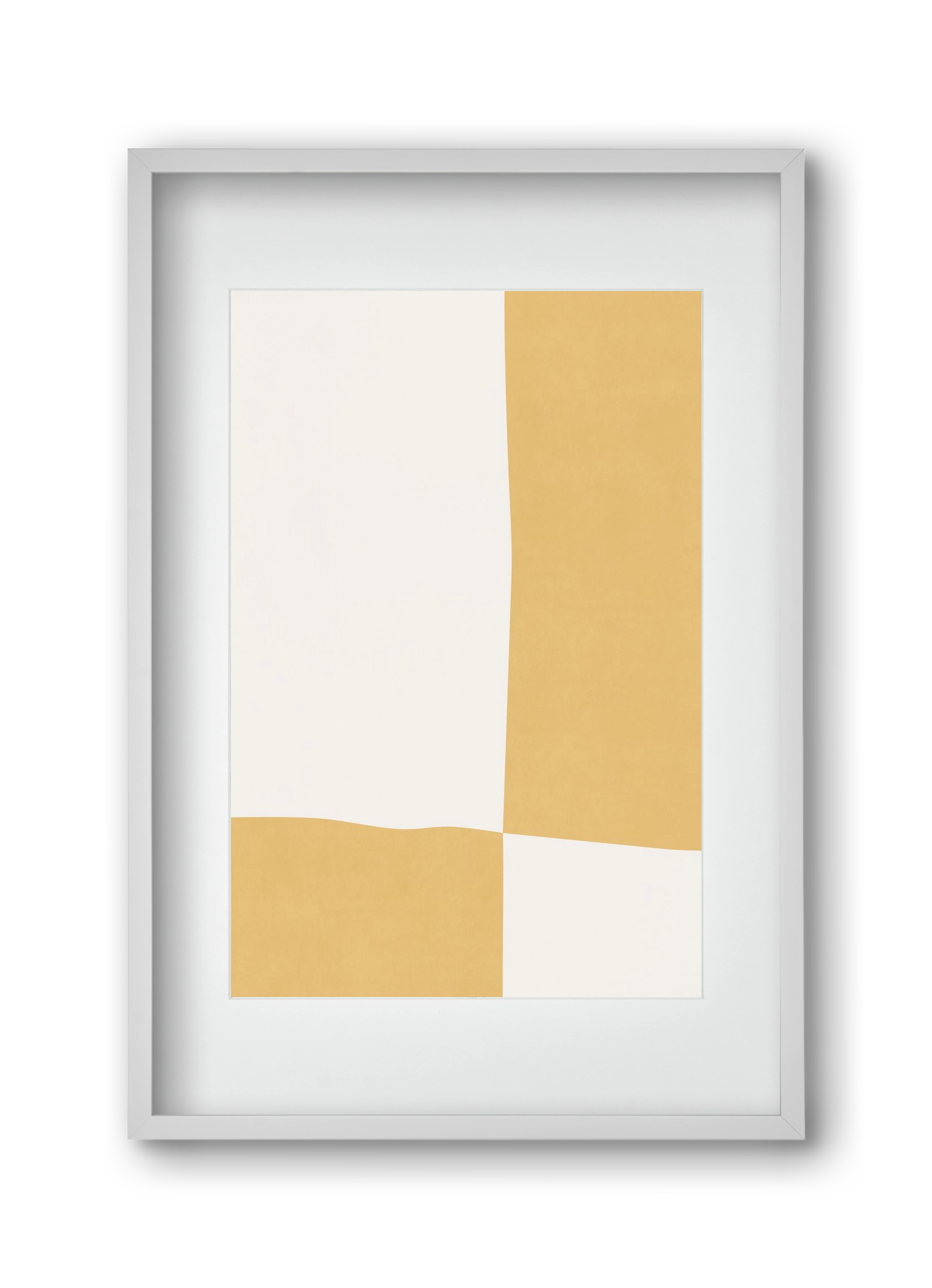 Composition of Geometric Shapes - Yq01, 30x45 cm (20x30 cm), Fehér keret, paszpartuval