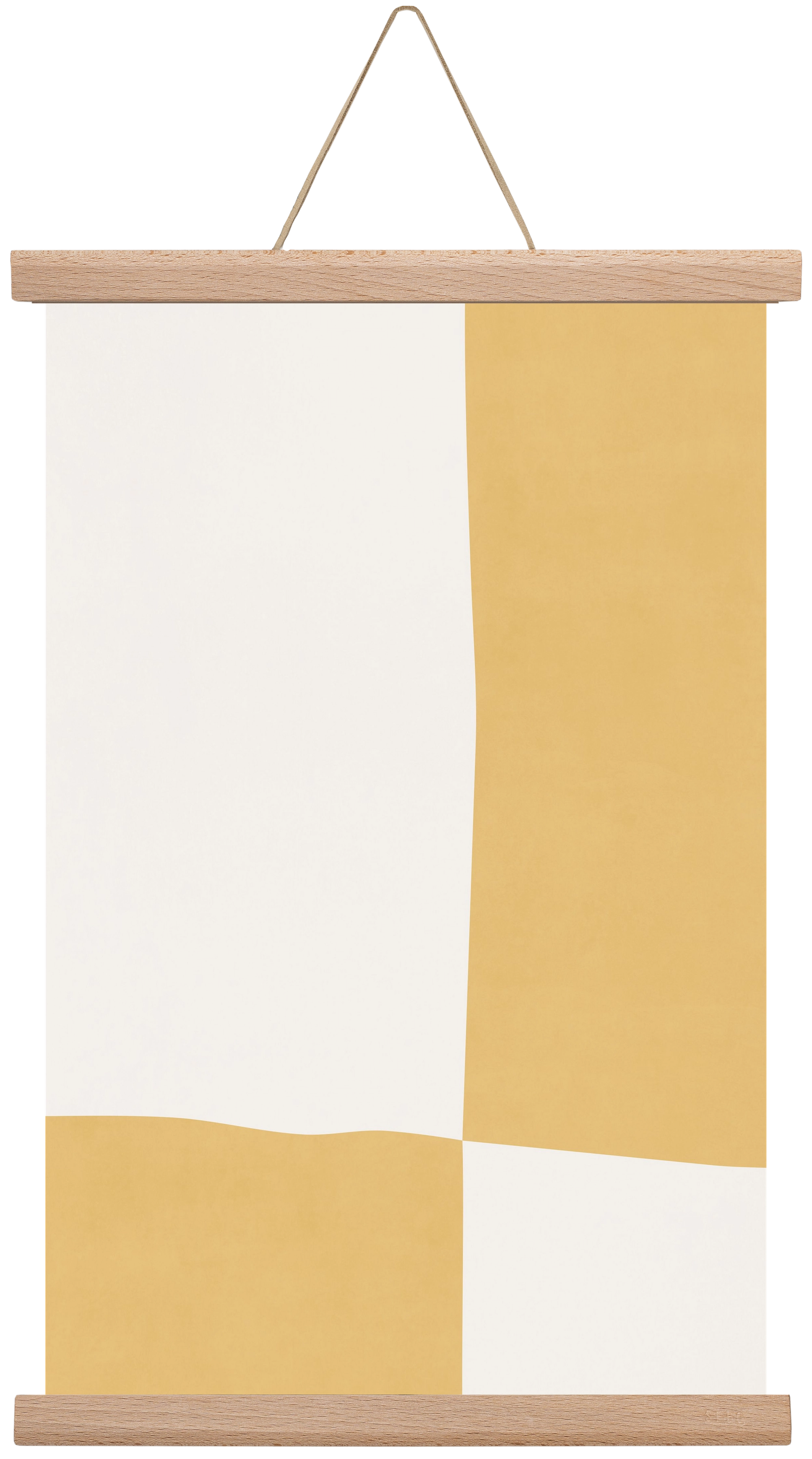 Composition of Geometric Shapes - Yq01, 30x45 cm (30x45 cm), Tölgy akasztó