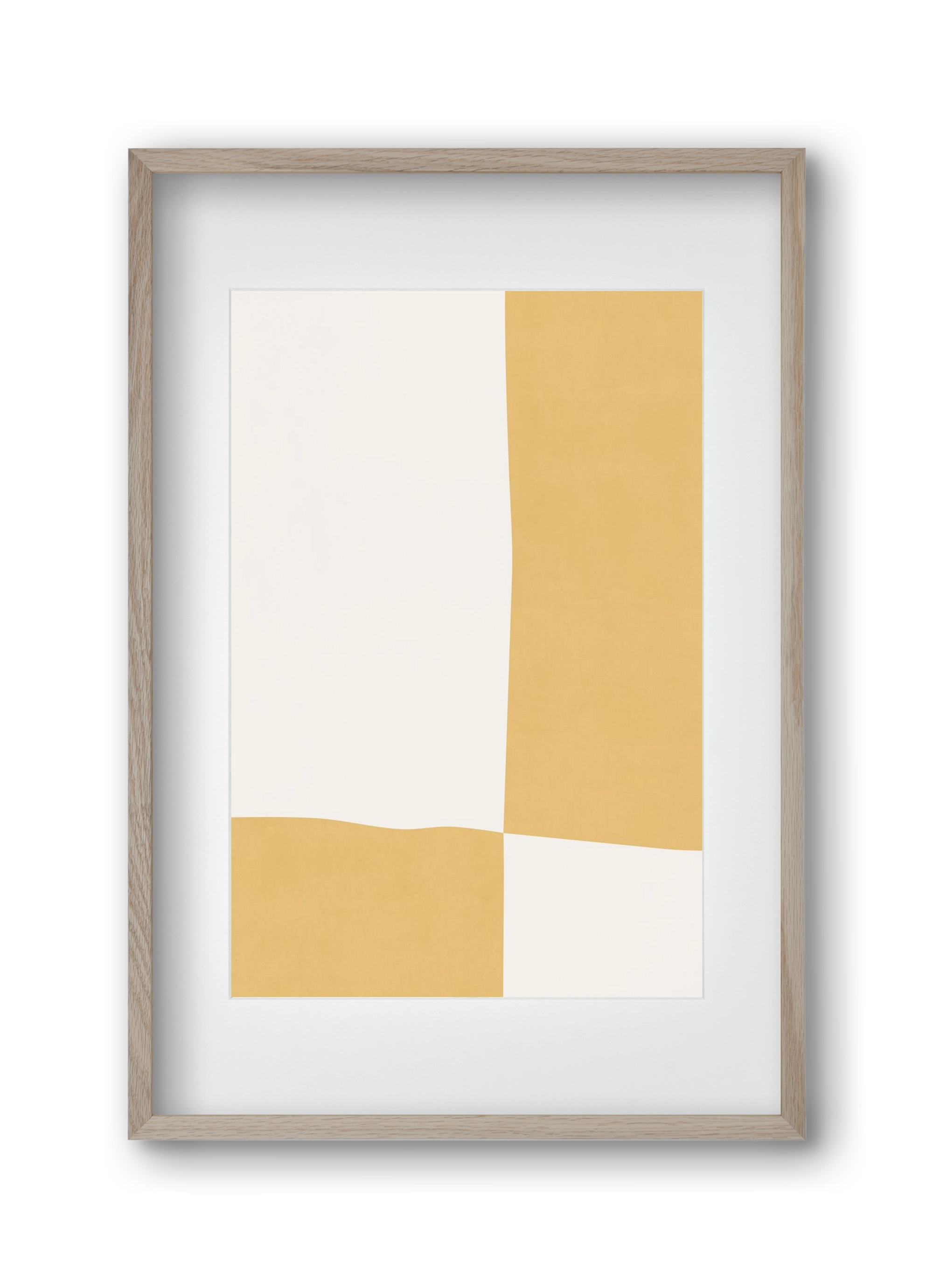 Composition of Geometric Shapes - Yq01, 30x45 cm (20x30 cm), Tölgy keret, paszpartuval