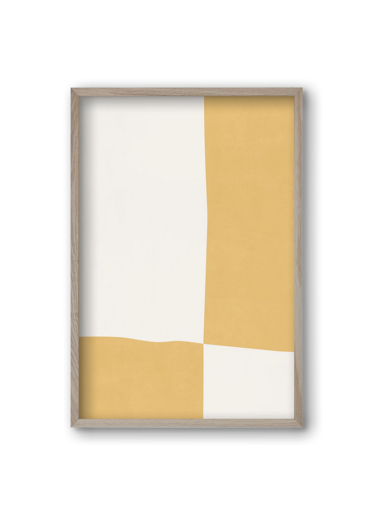 Composition of Geometric Shapes - Yq01, 20x30 cm (20x30 cm), Tölgy keret