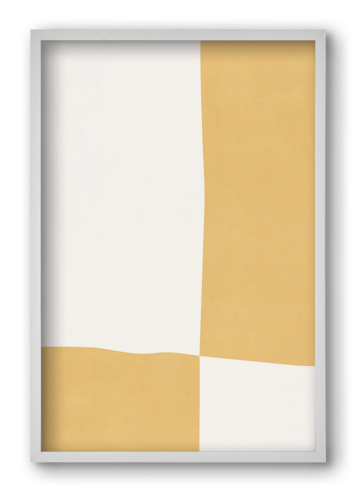 Composition of Geometric Shapes - Yq01, 40x60 cm (40x60 cm), Fehér keret