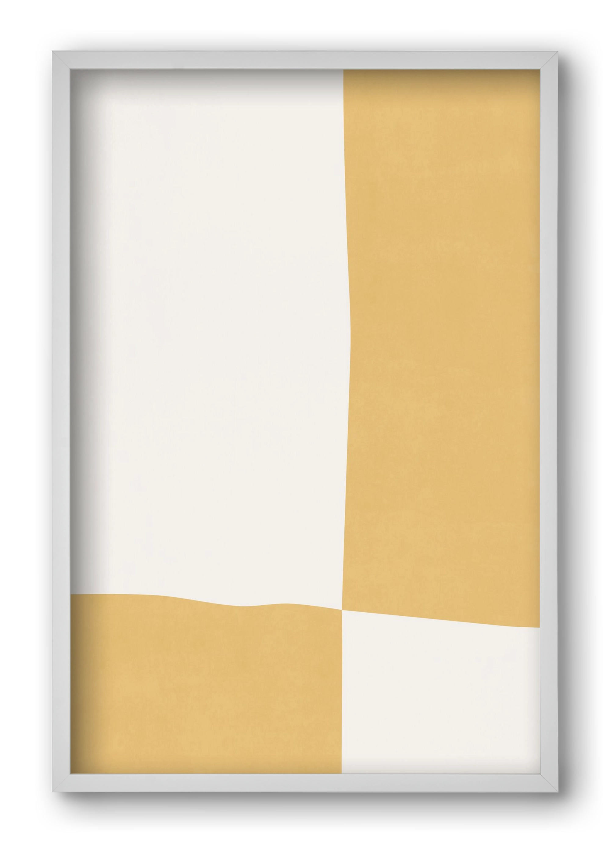 Composition of Geometric Shapes - Yq01, 40x60 cm (40x60 cm), Fehér keret