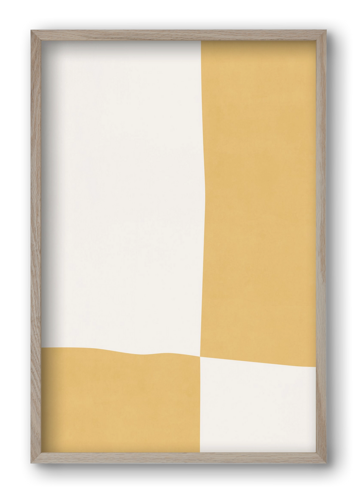 Composition of Geometric Shapes - Yq01, 40x60 cm (40x60 cm), Tölgy keret