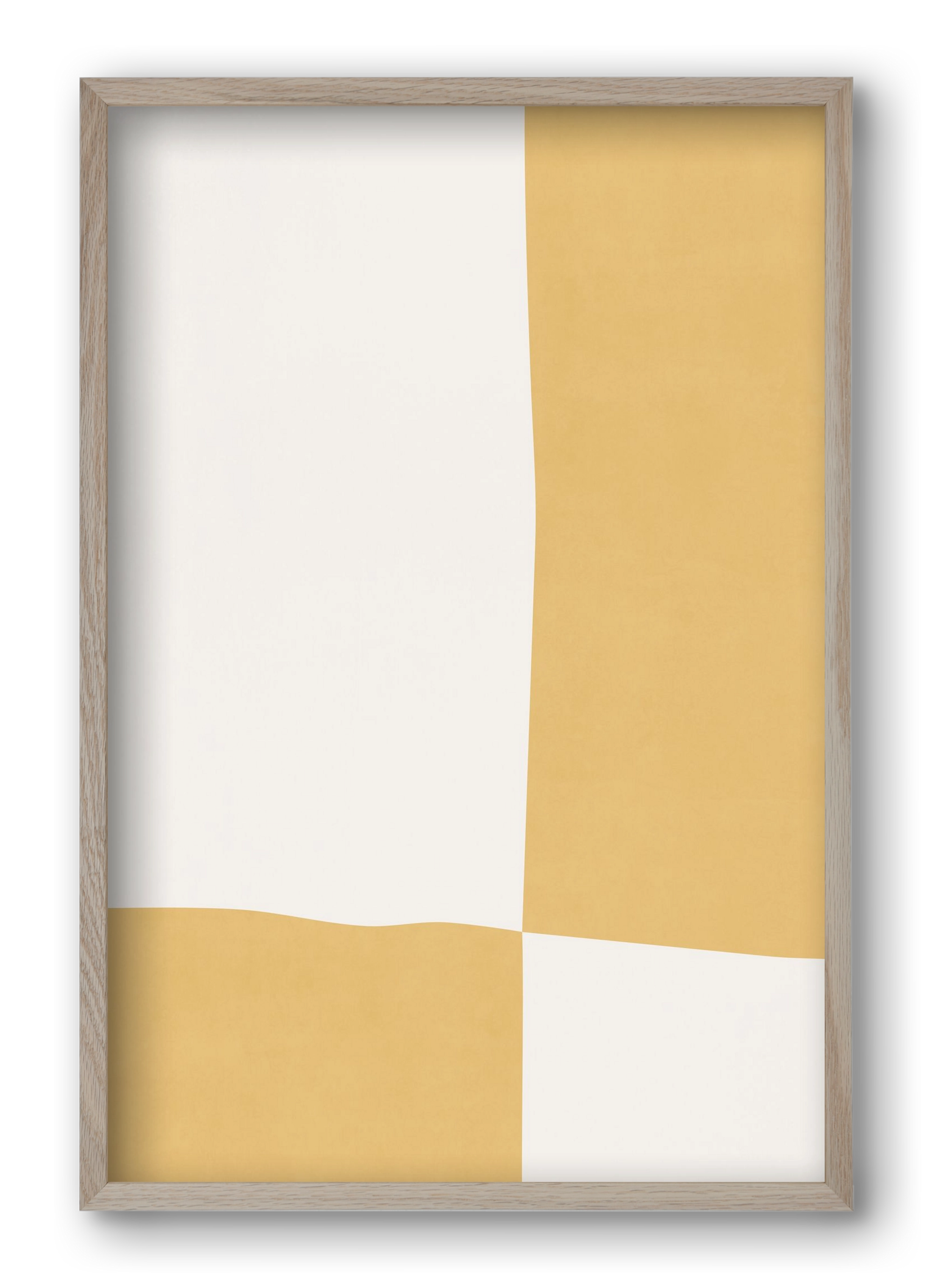 Composition of Geometric Shapes - Yq01, 40x60 cm (40x60 cm), Tölgy keret