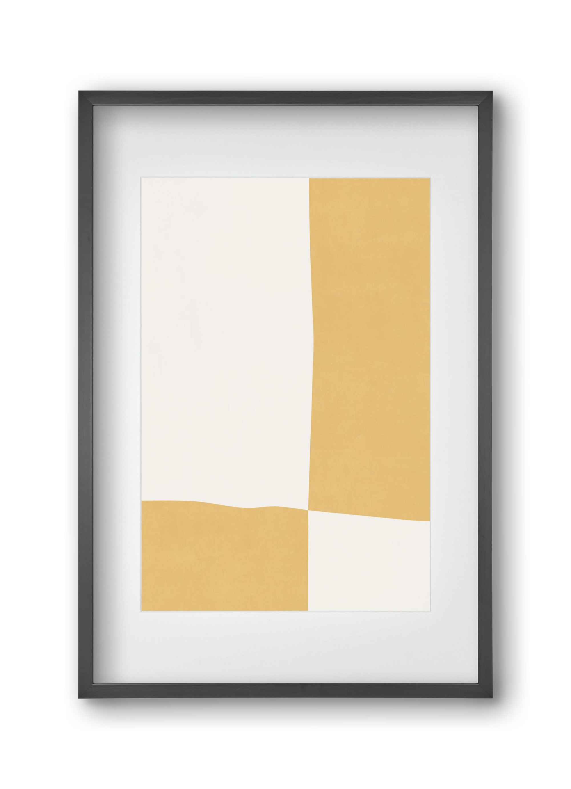 Composition of Geometric Shapes - Yq01, 30x45 cm (20x30 cm), Fekete keret, paszpartuval