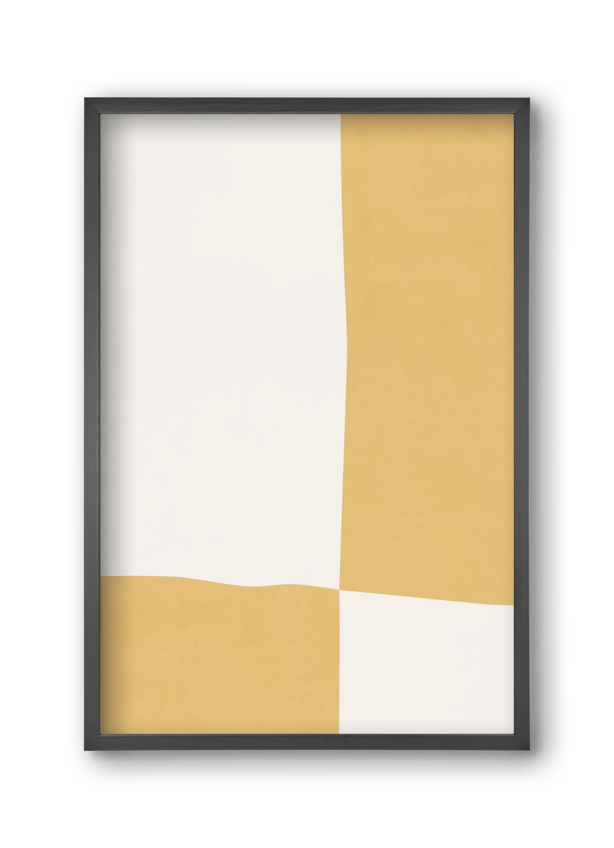 Composition of Geometric Shapes - Yq01, 30x45 cm (30x45 cm), Fekete keret