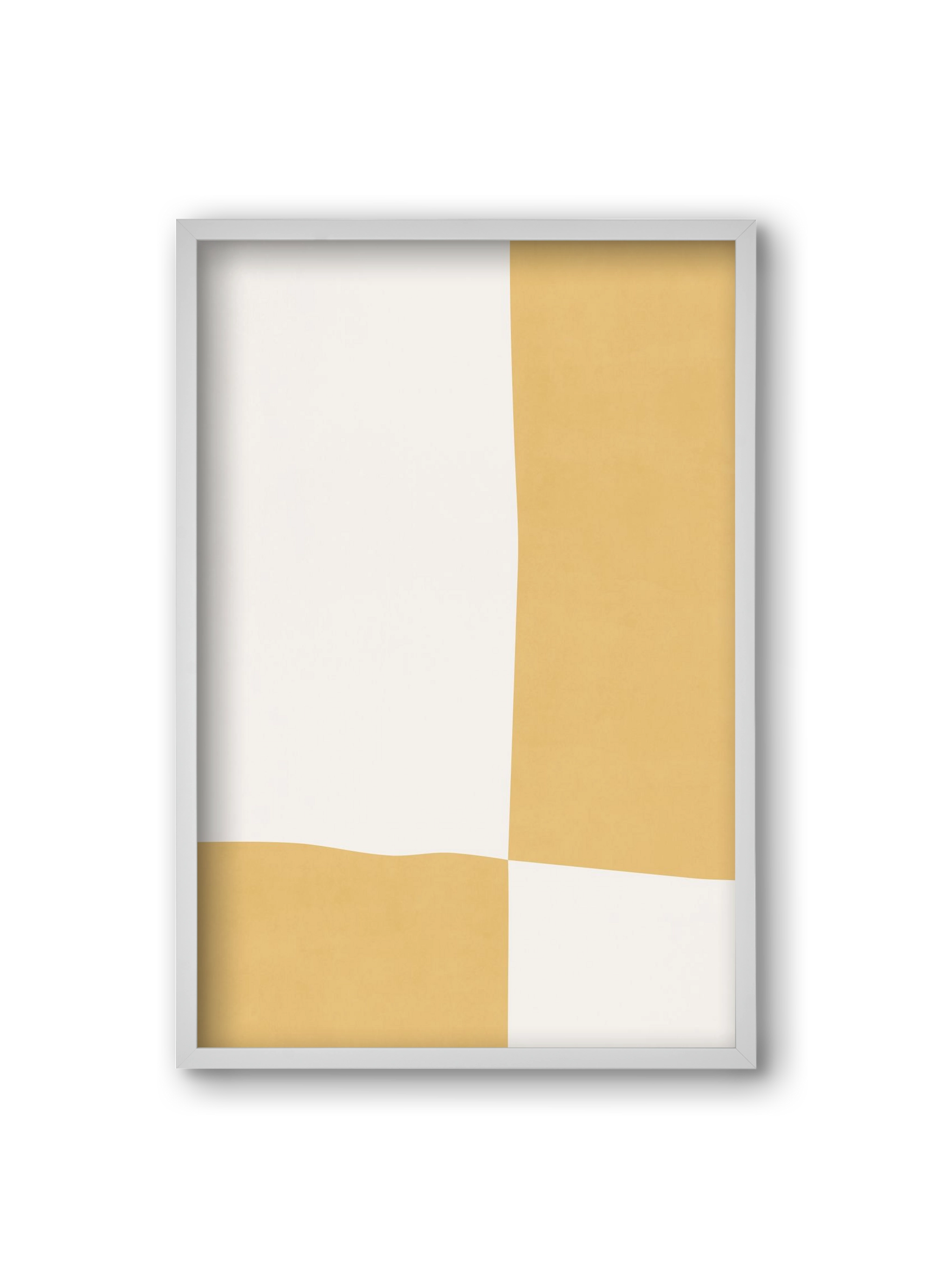 Composition of Geometric Shapes - Yq01, 20x30 cm (20x30 cm), Fehér keret