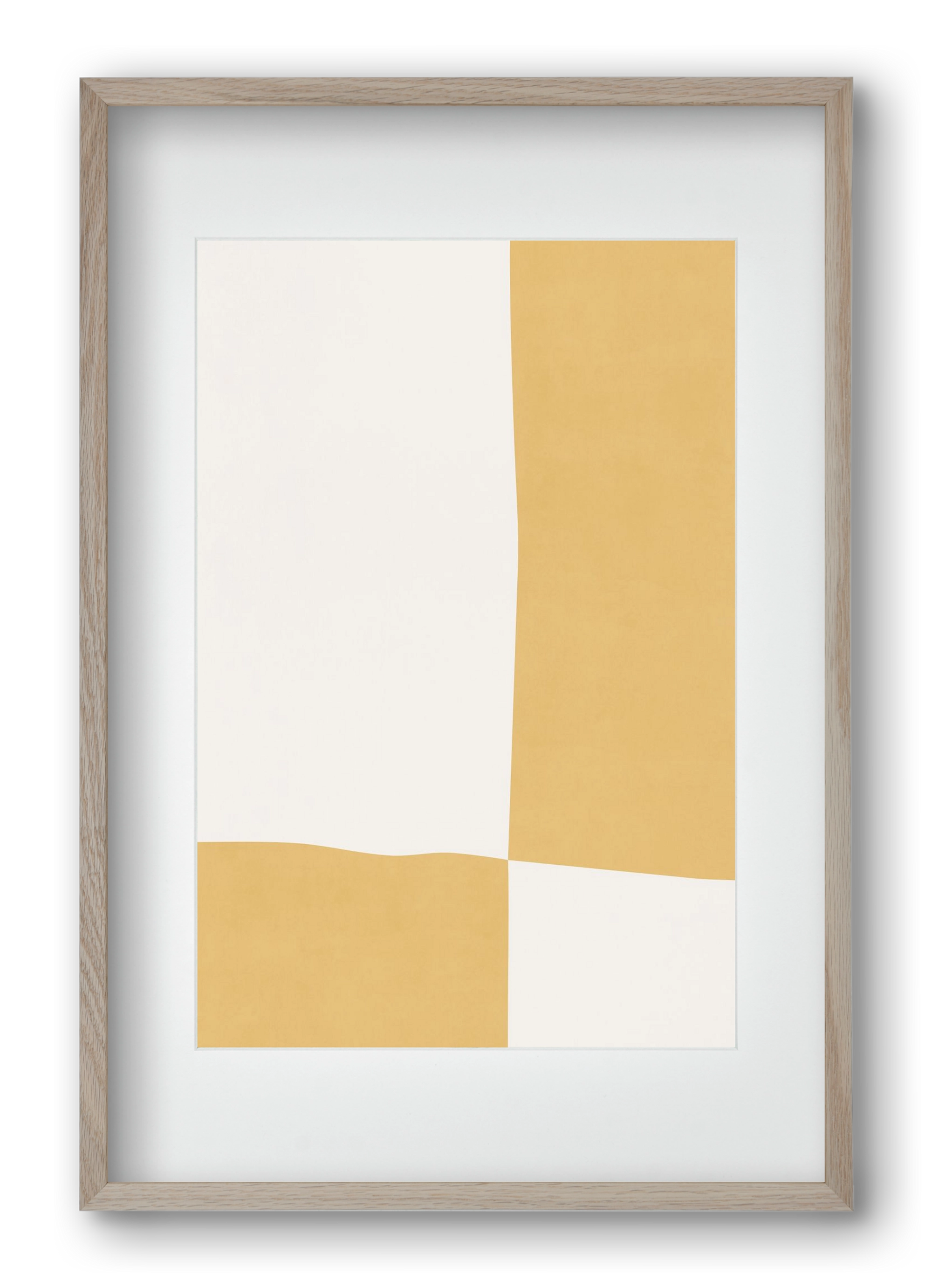 Composition of Geometric Shapes - Yq01, 40x60 cm (30x45 cm), Tölgy keret, paszpartuval