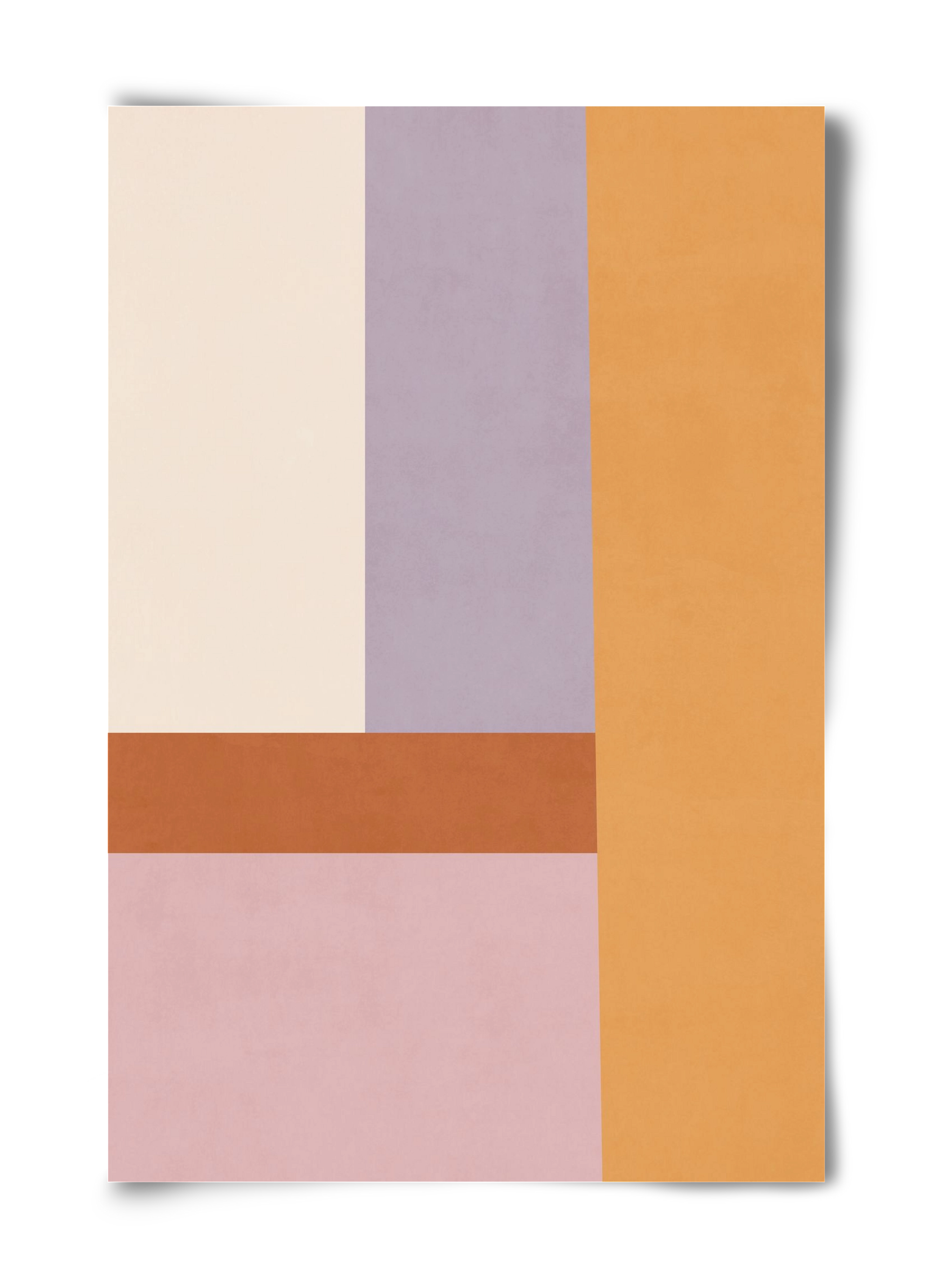 Composition of Geometric Shapes - Tfq02, 40x60 cm, Keret nélkül