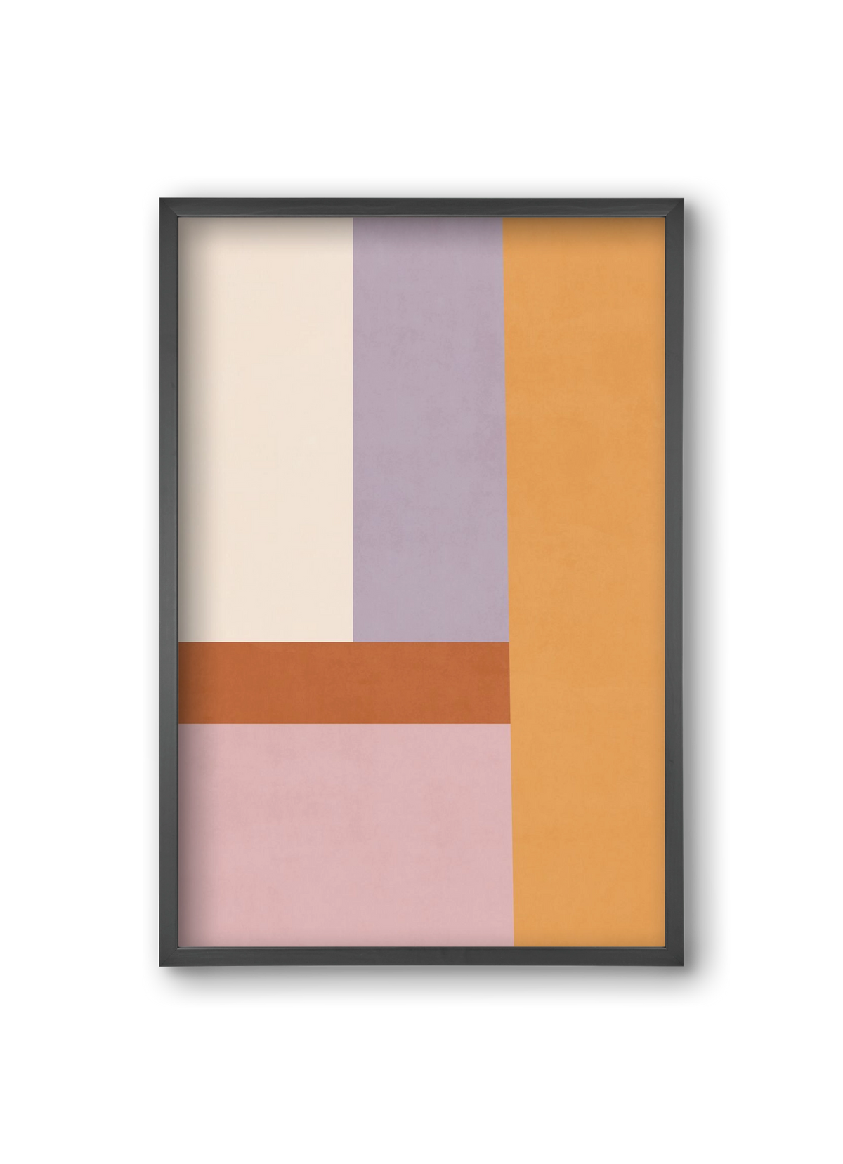 Composition of Geometric Shapes - Tfq02, 20x30 cm (20x30 cm), Fekete keret