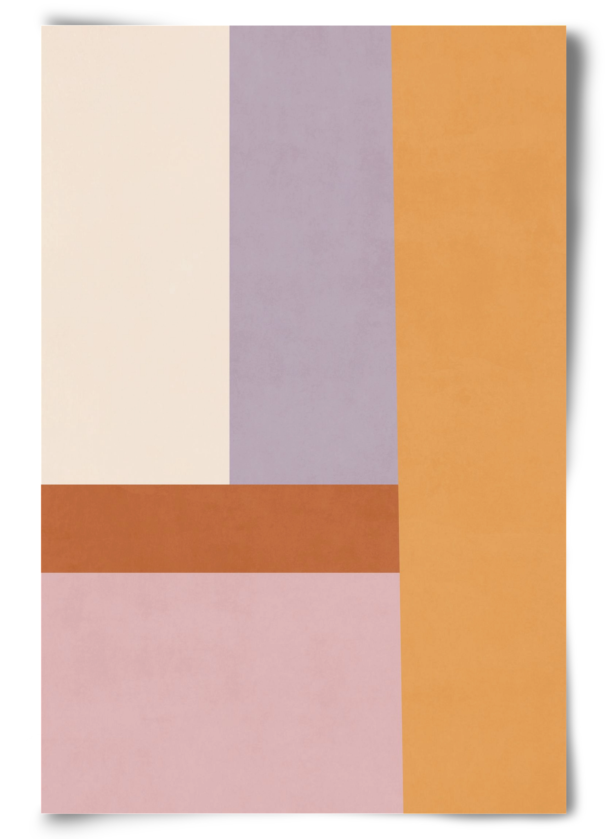 Composition of Geometric Shapes - Tfq02, 60x90 cm, Keret nélkül