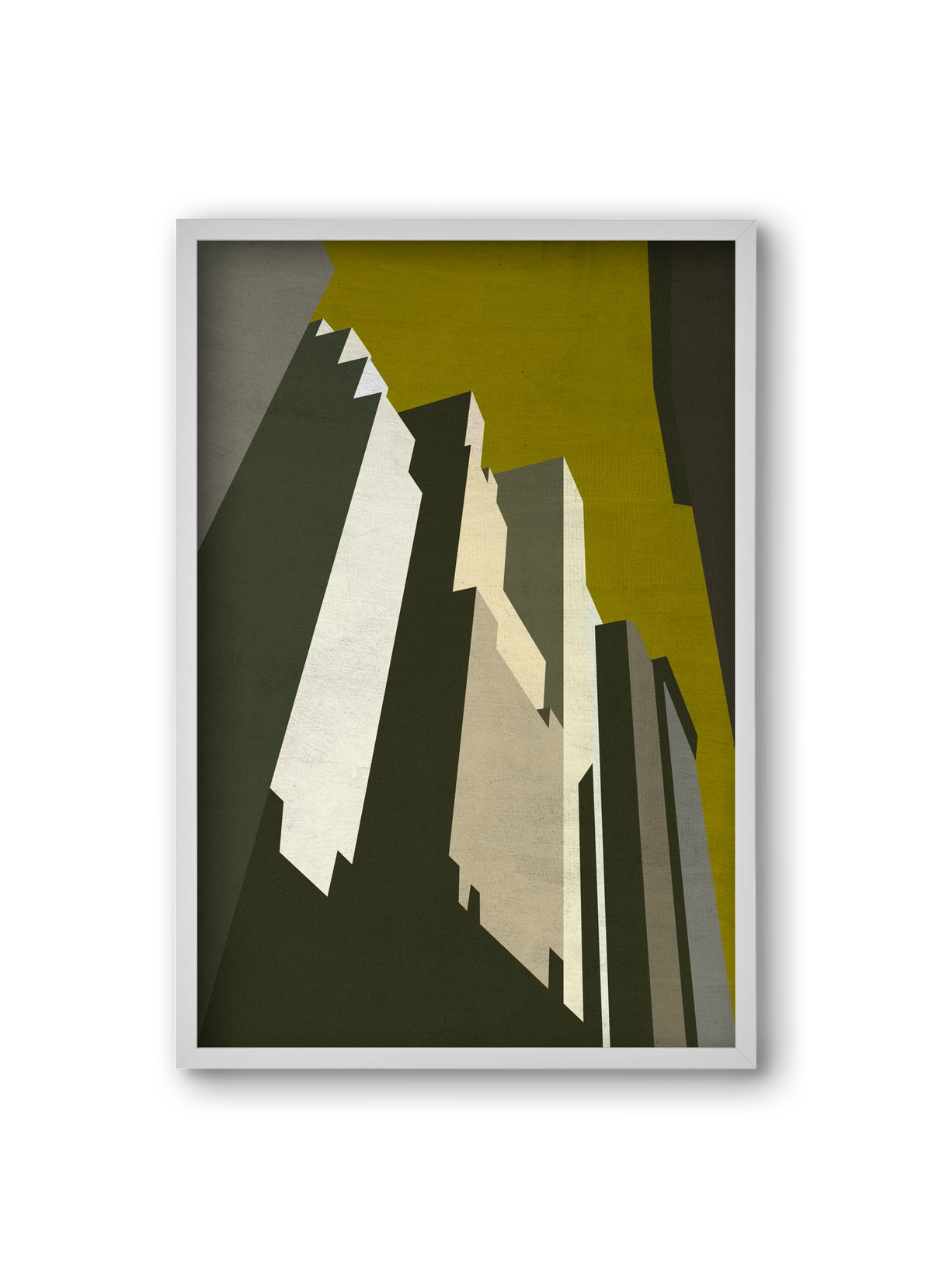 NY, 20x30 cm (20x30 cm), Fehér keret