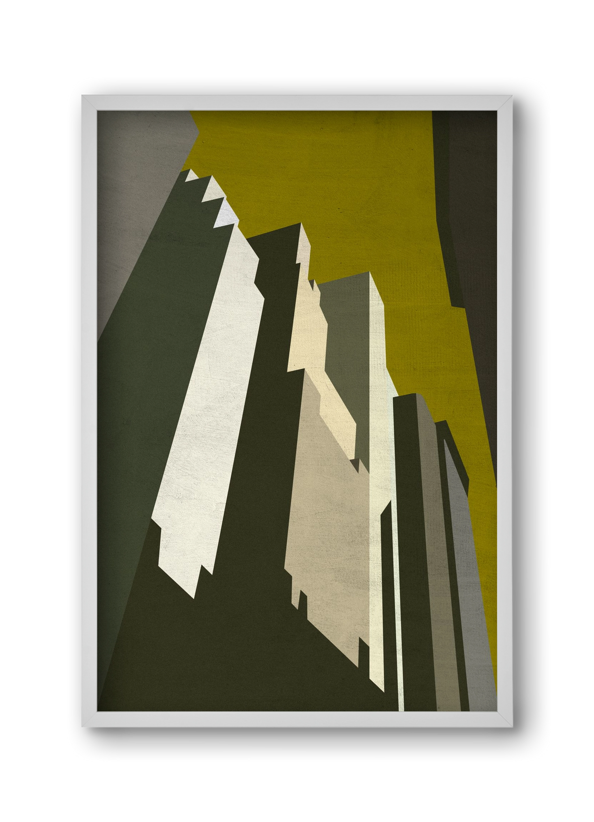 NY, 30x45 cm (30x45 cm), Fehér keret