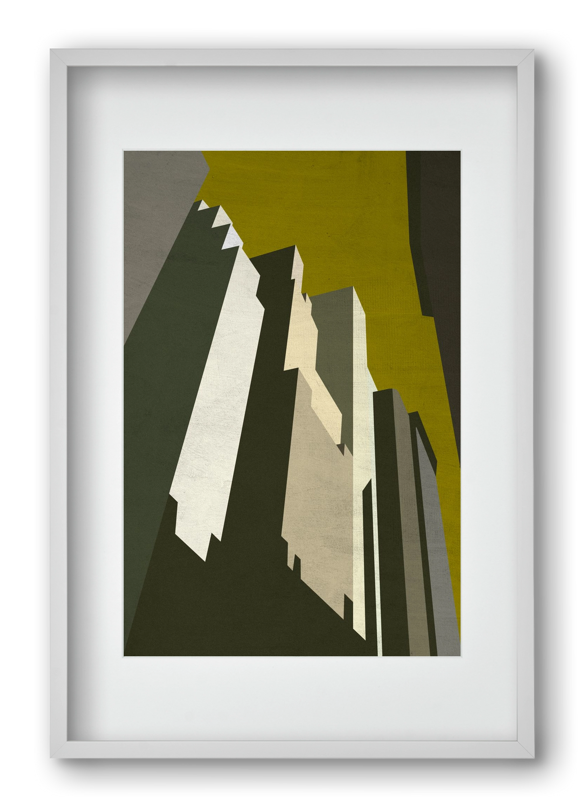 NY, 40x60 cm (30x45 cm), Fehér keret, paszpartuval