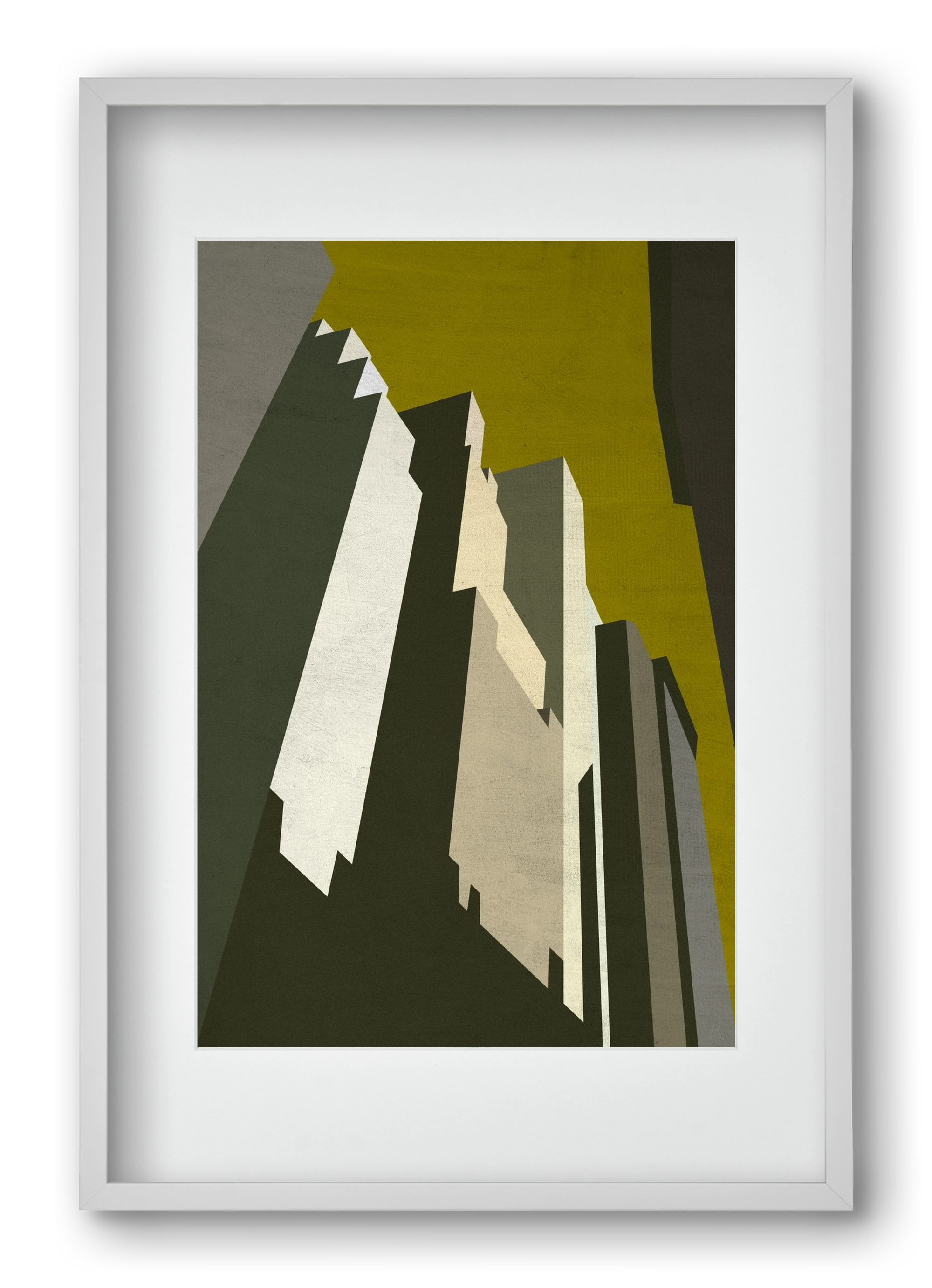 NY, 40x60 cm (30x45 cm), Fehér keret, paszpartuval