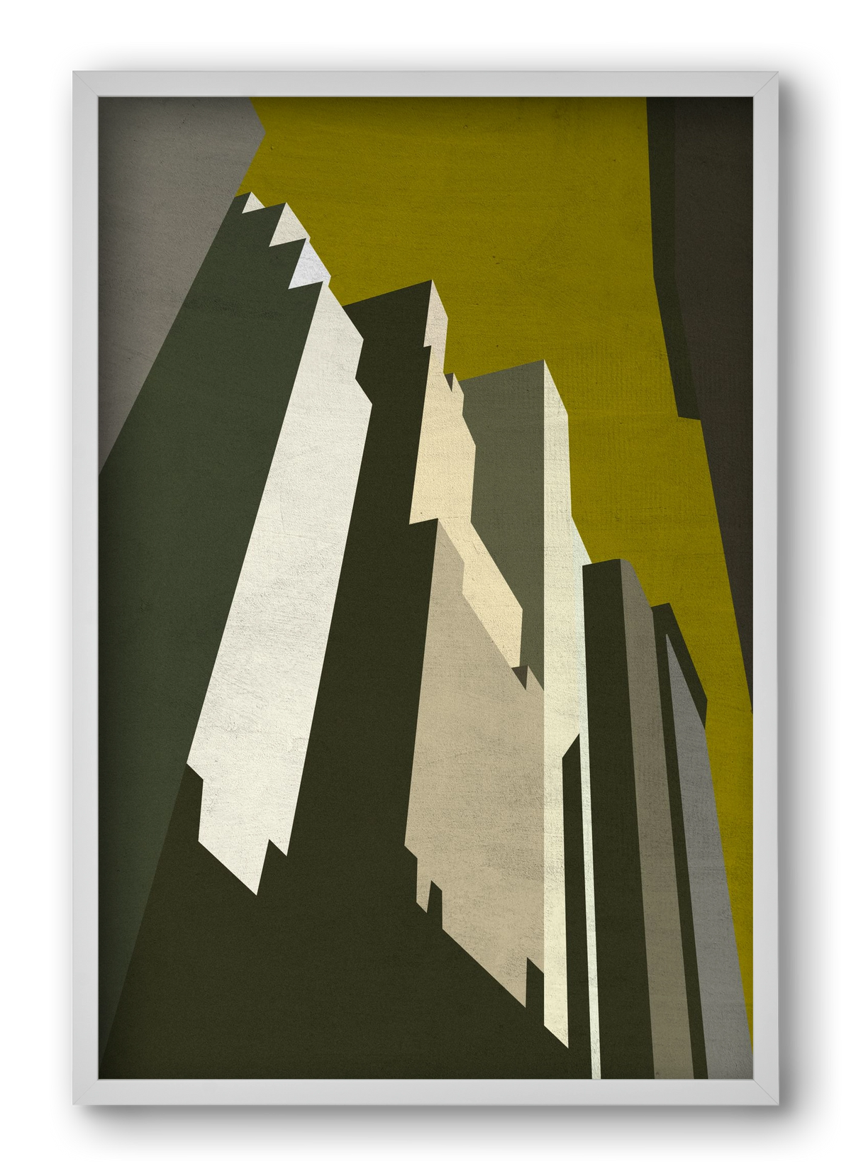 NY, 40x60 cm (40x60 cm), Fehér keret