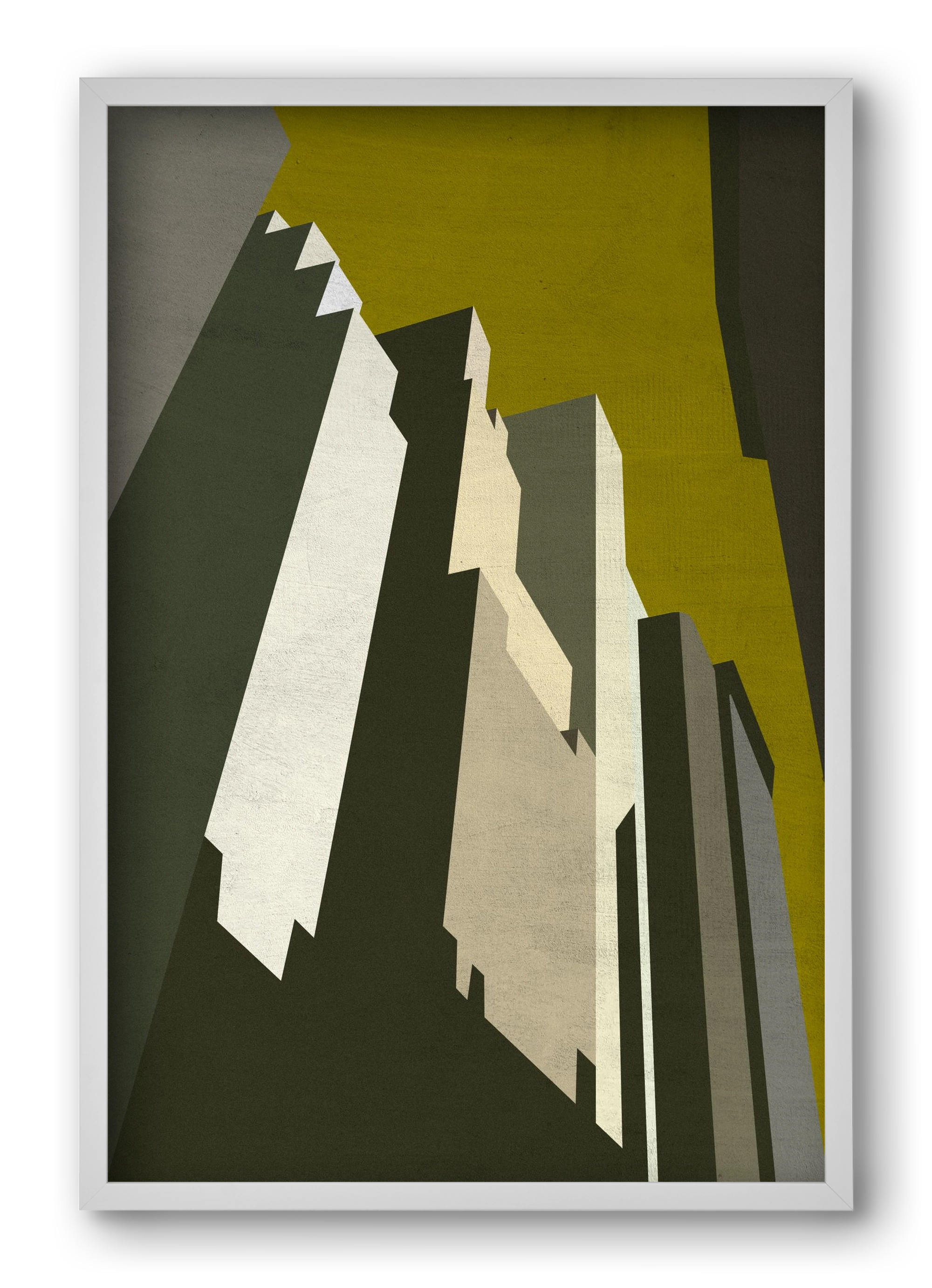 NY, 40x60 cm (40x60 cm), Fehér keret