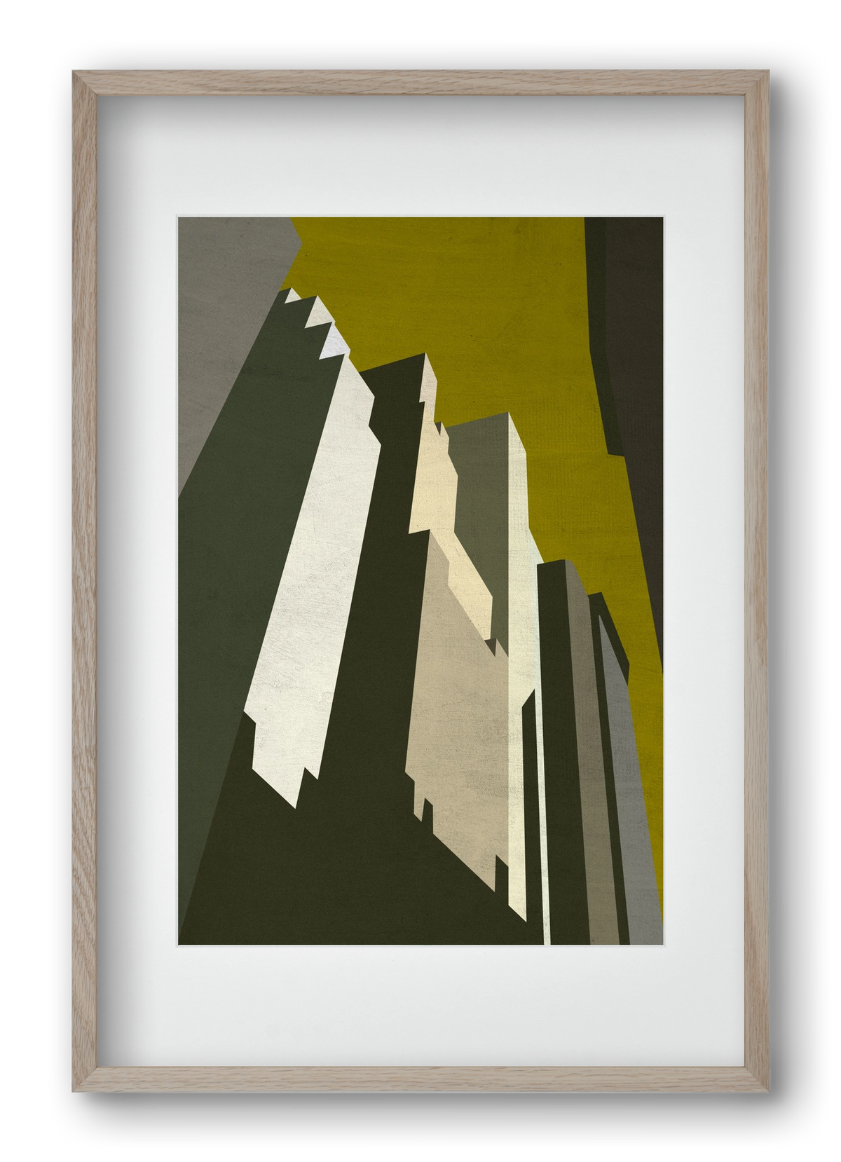 NY, 40x60 cm (30x45 cm), Tölgy keret, paszpartuval