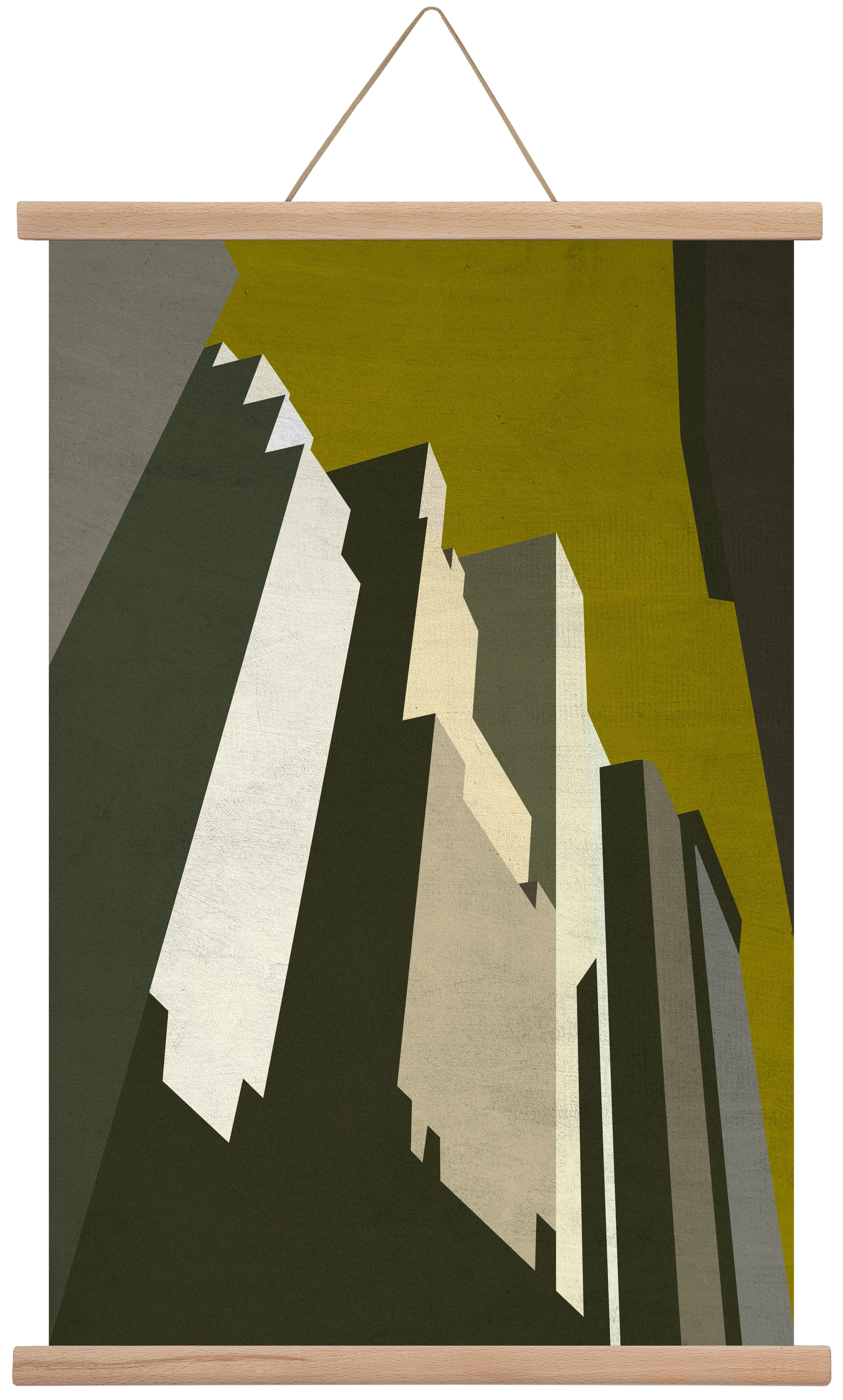 NY, 40x60 cm (40x60 cm), Tölgy akasztó