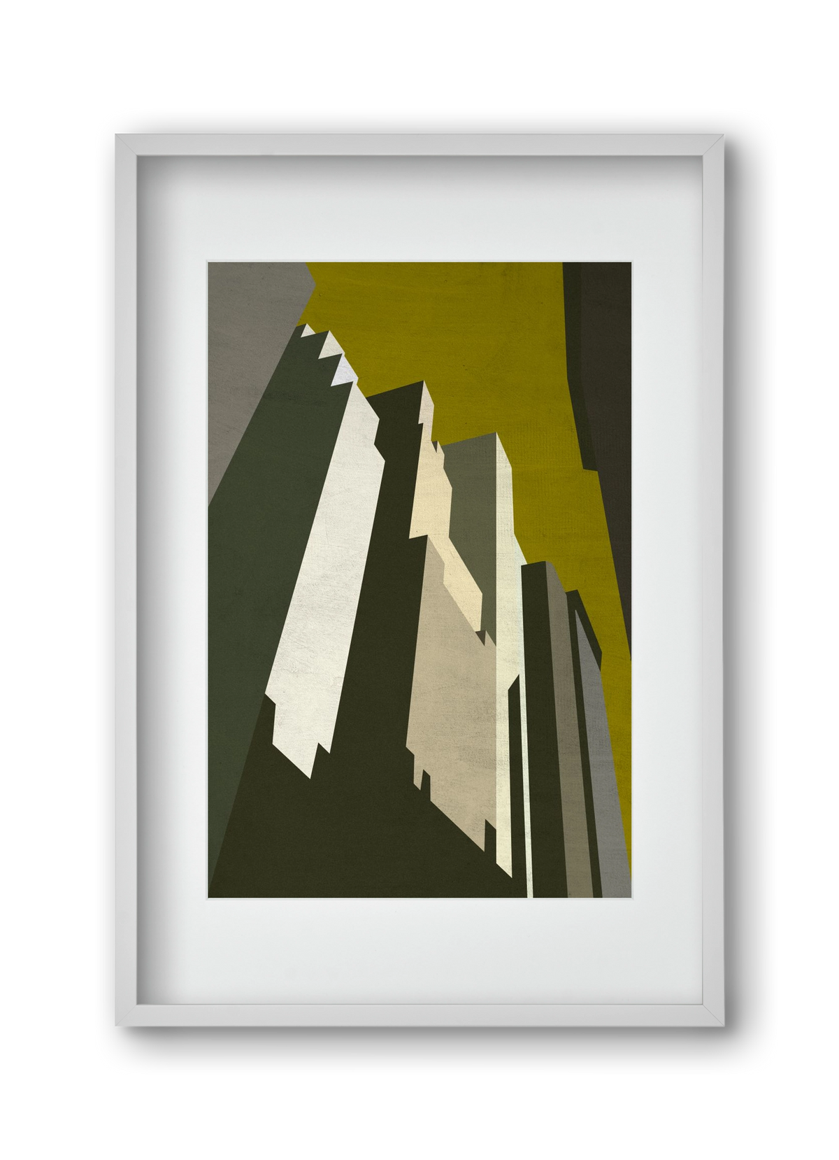 NY, 30x45 cm (20x30 cm), Fehér keret, paszpartuval