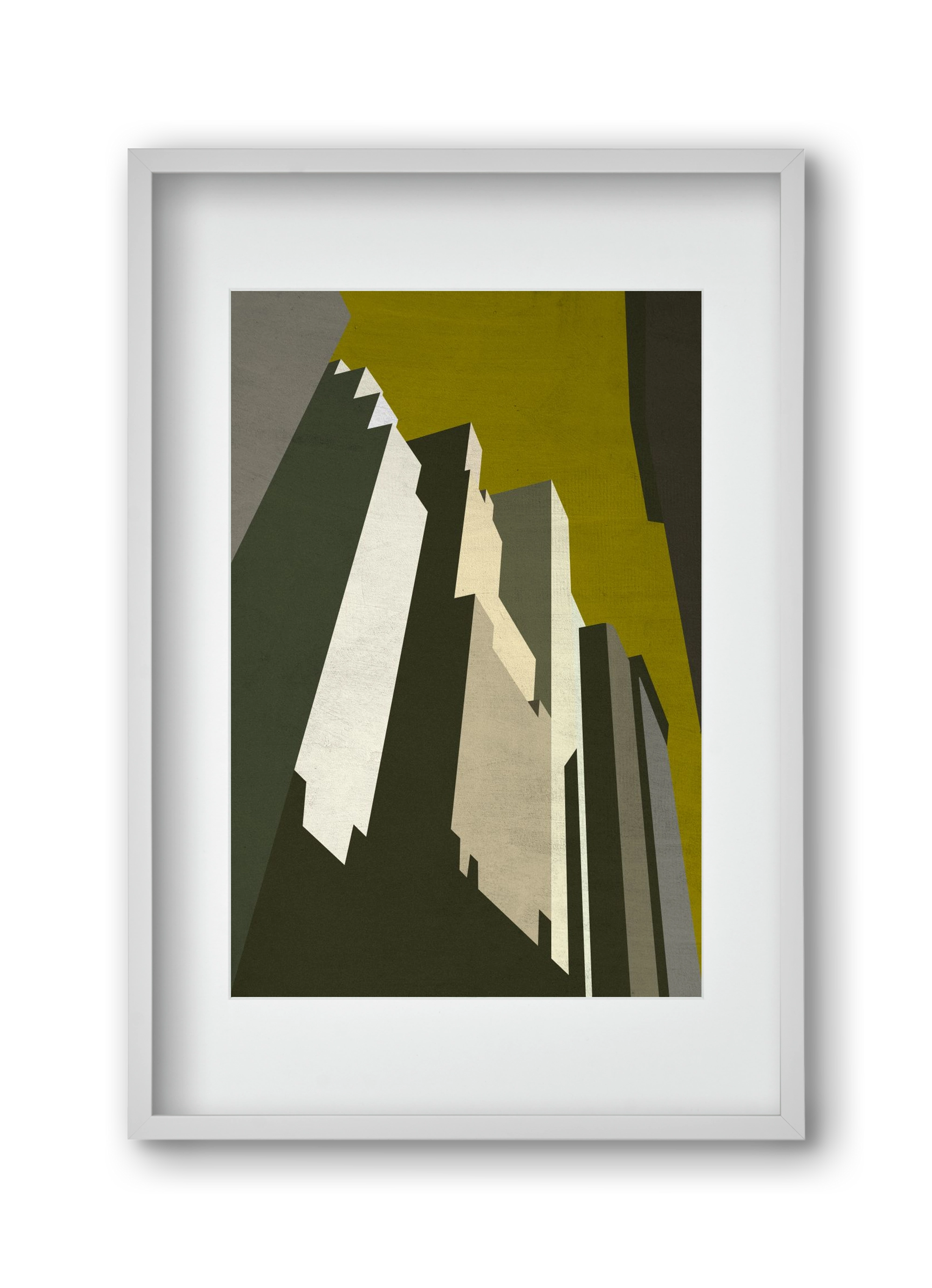 NY, 30x45 cm (20x30 cm), Fehér keret, paszpartuval