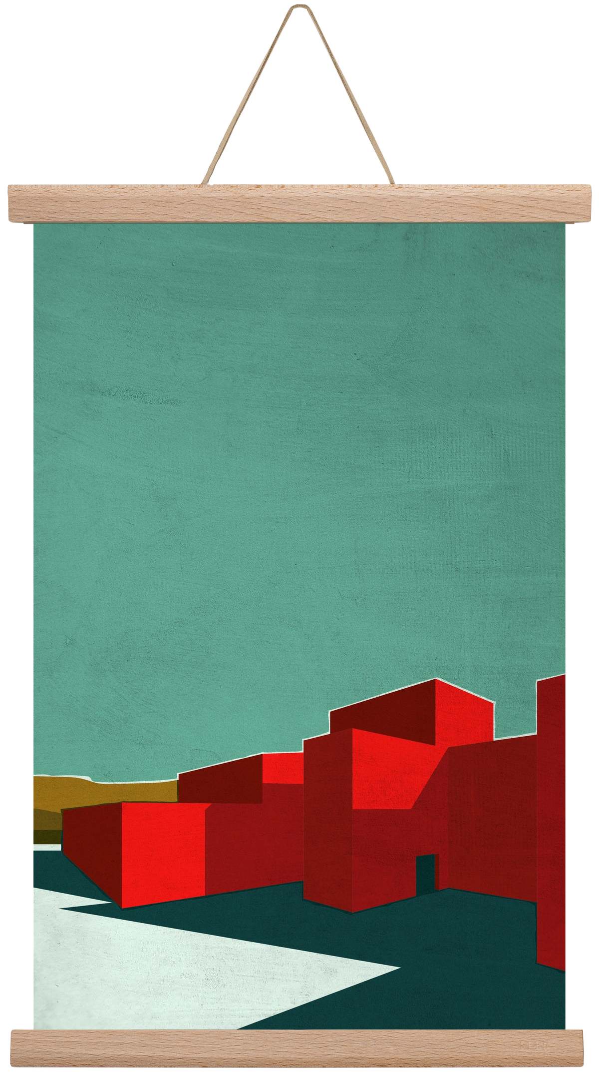 RED, 30x45 cm (30x45 cm), Tölgy akasztó