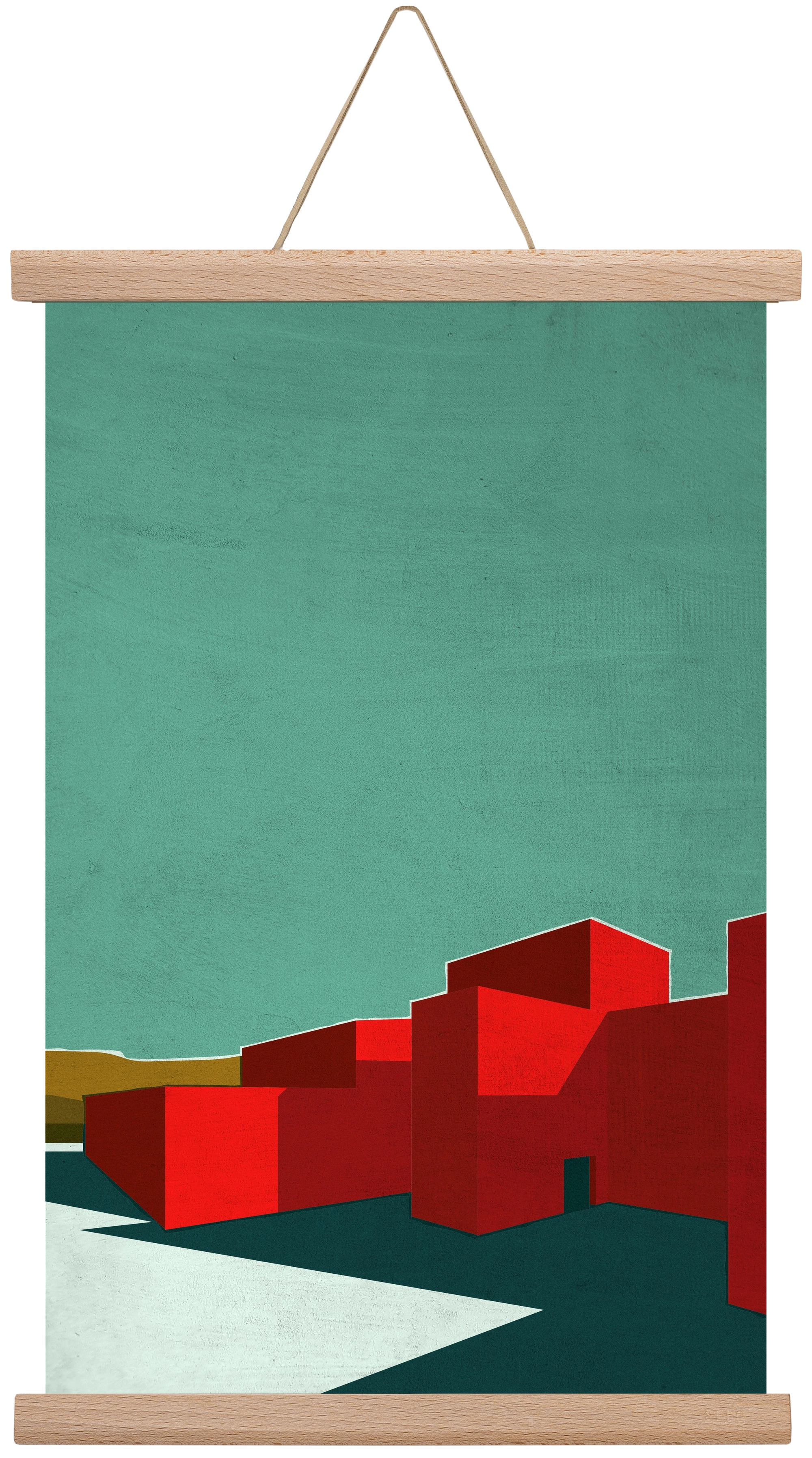 RED, 30x45 cm (30x45 cm), Tölgy akasztó