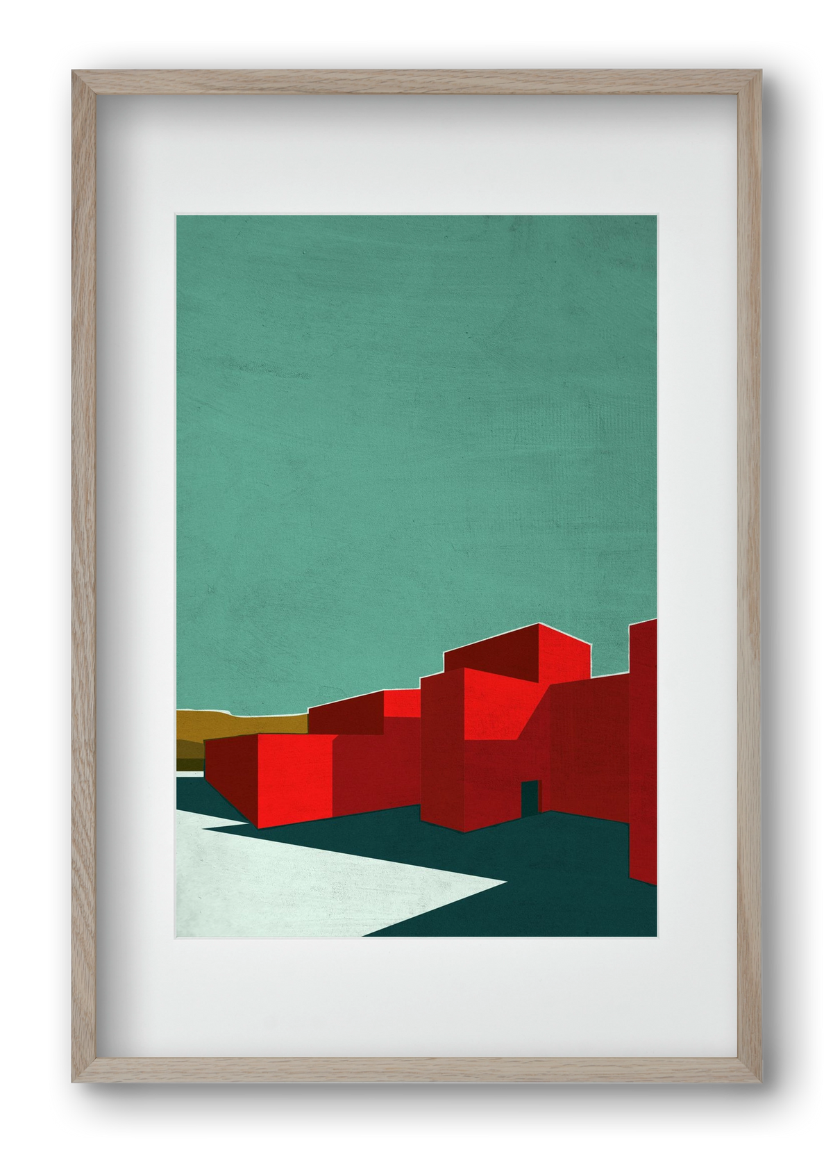 RED, 40x60 cm (30x45 cm), Tölgy keret, paszpartuval