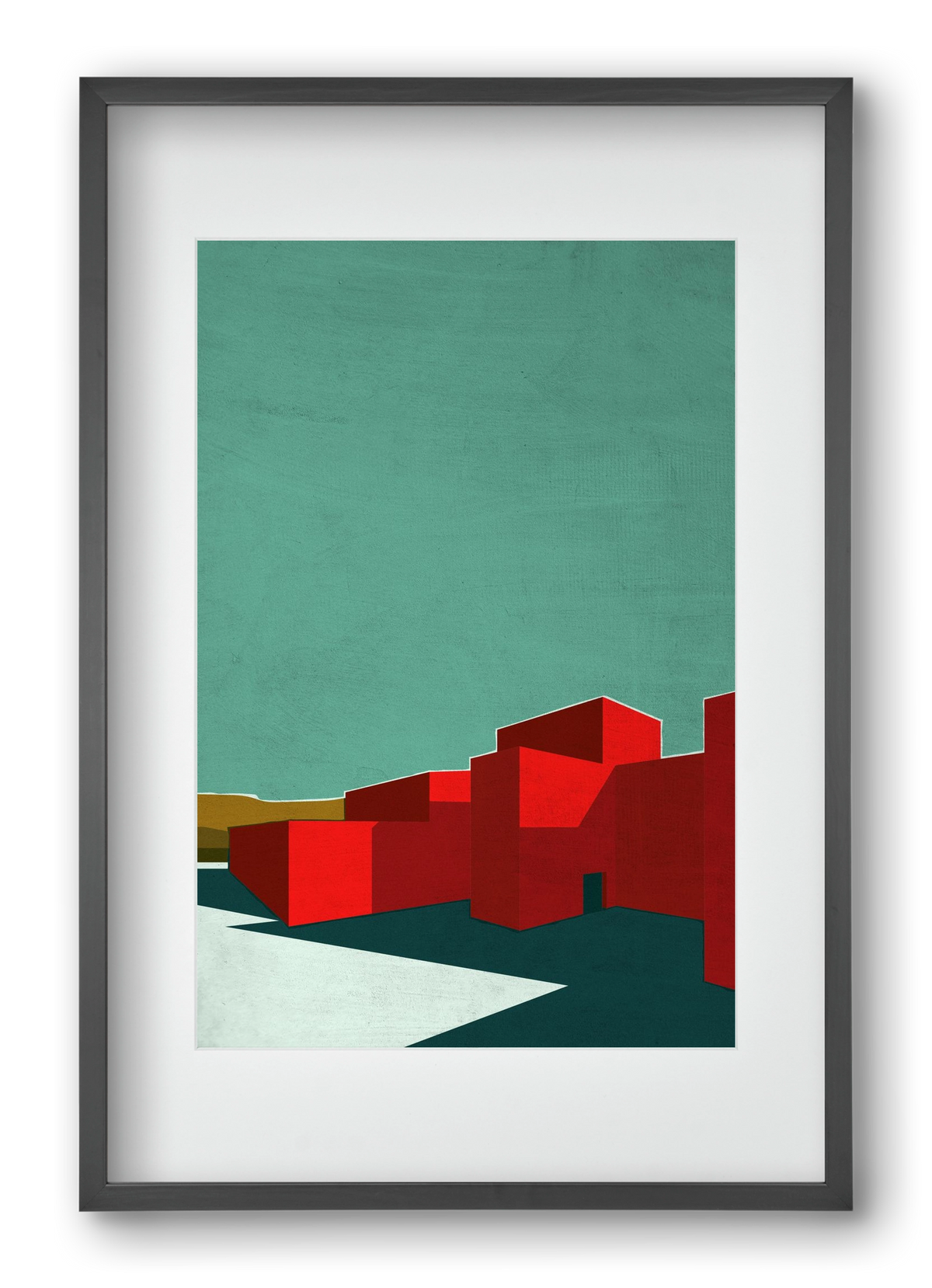 RED, 40x60 cm (30x45 cm), Fekete keret, paszpartuval