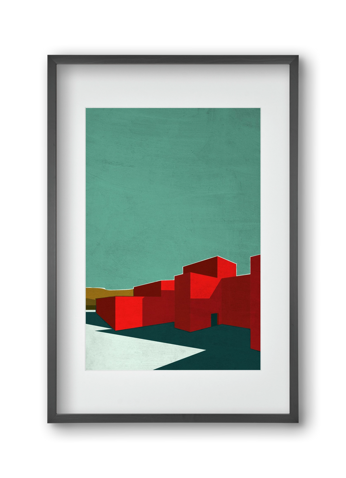 RED, 30x45 cm (20x30 cm), Fekete keret, paszpartuval