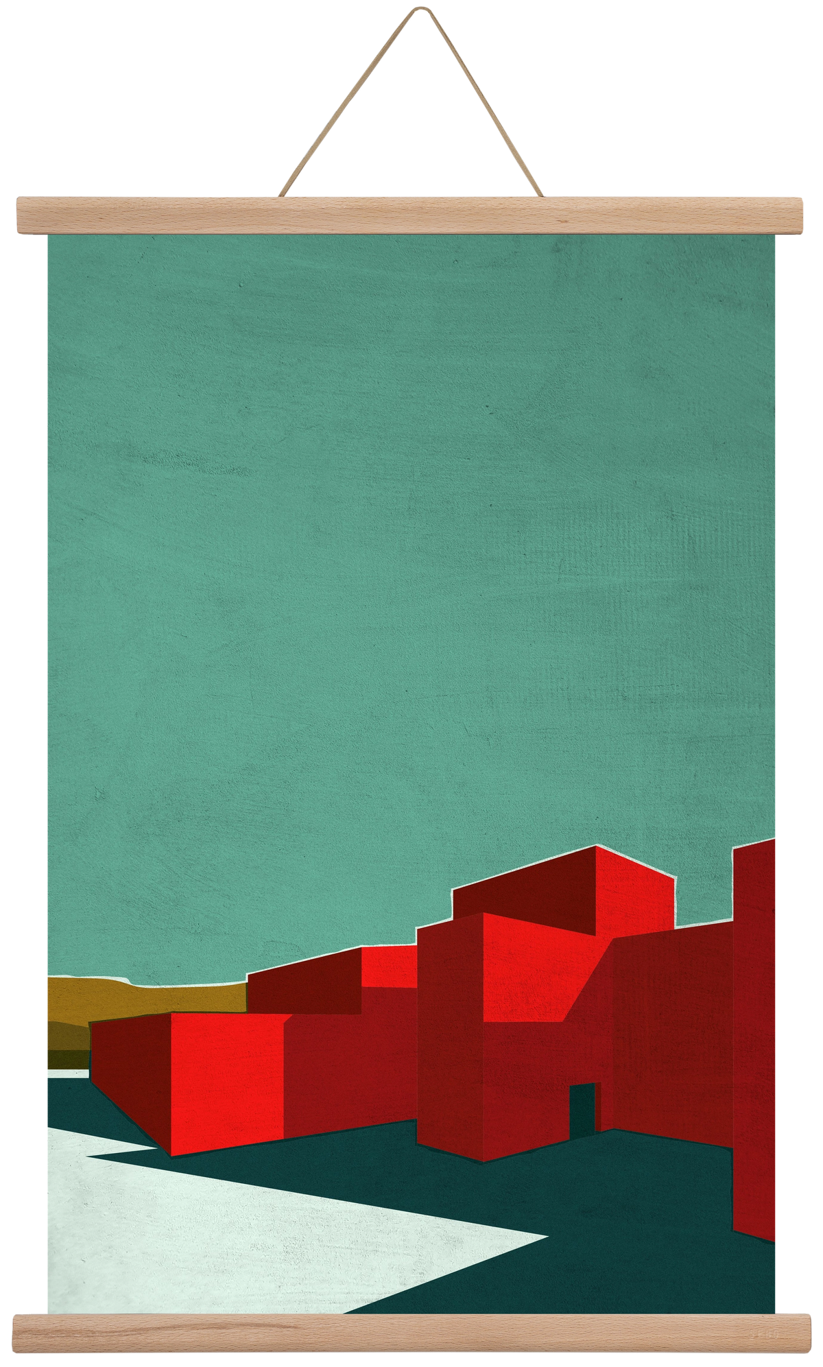 RED, 40x60 cm (40x60 cm), Tölgy akasztó