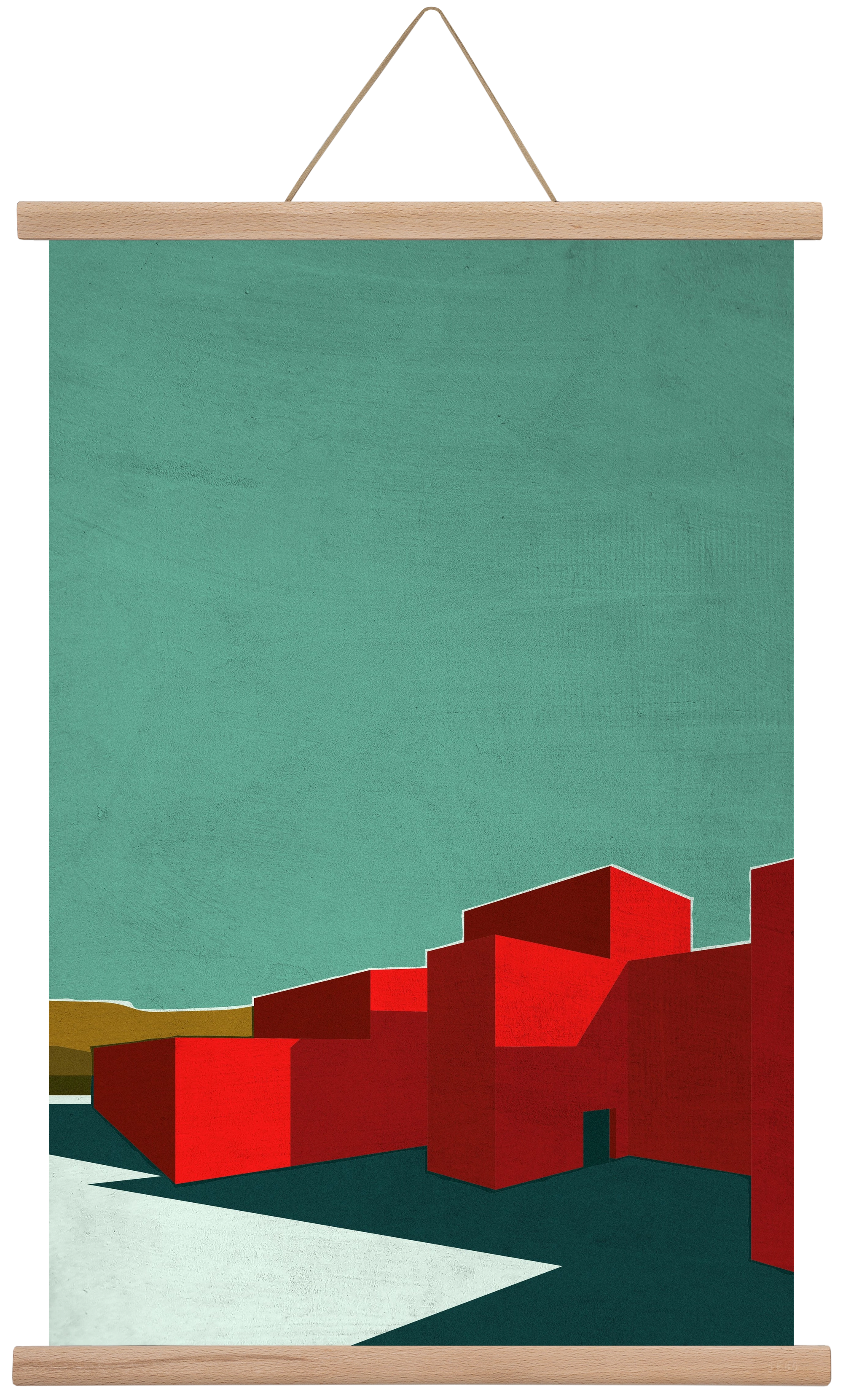 RED, 40x60 cm (40x60 cm), Tölgy akasztó