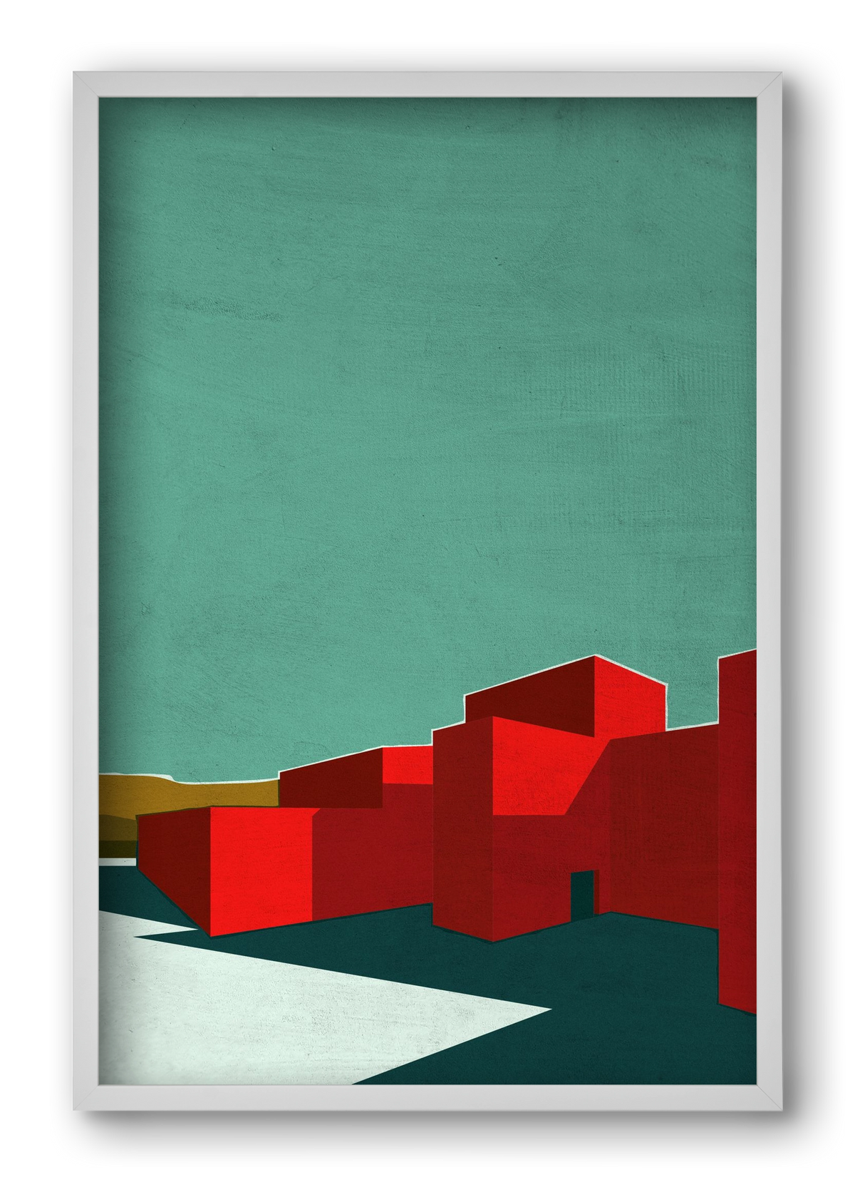 RED, 40x60 cm (40x60 cm), Fehér keret