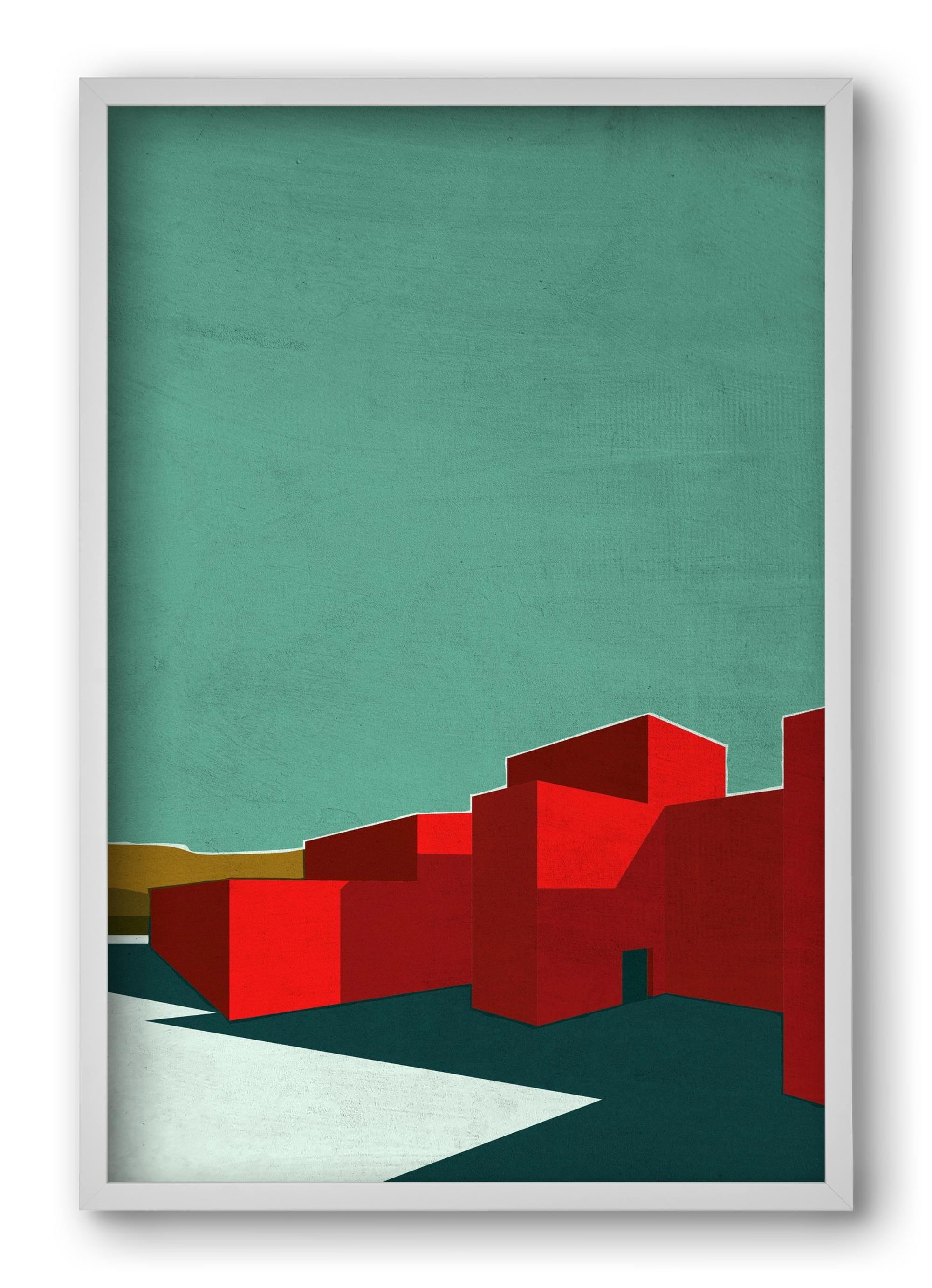 RED, 40x60 cm (40x60 cm), Fehér keret