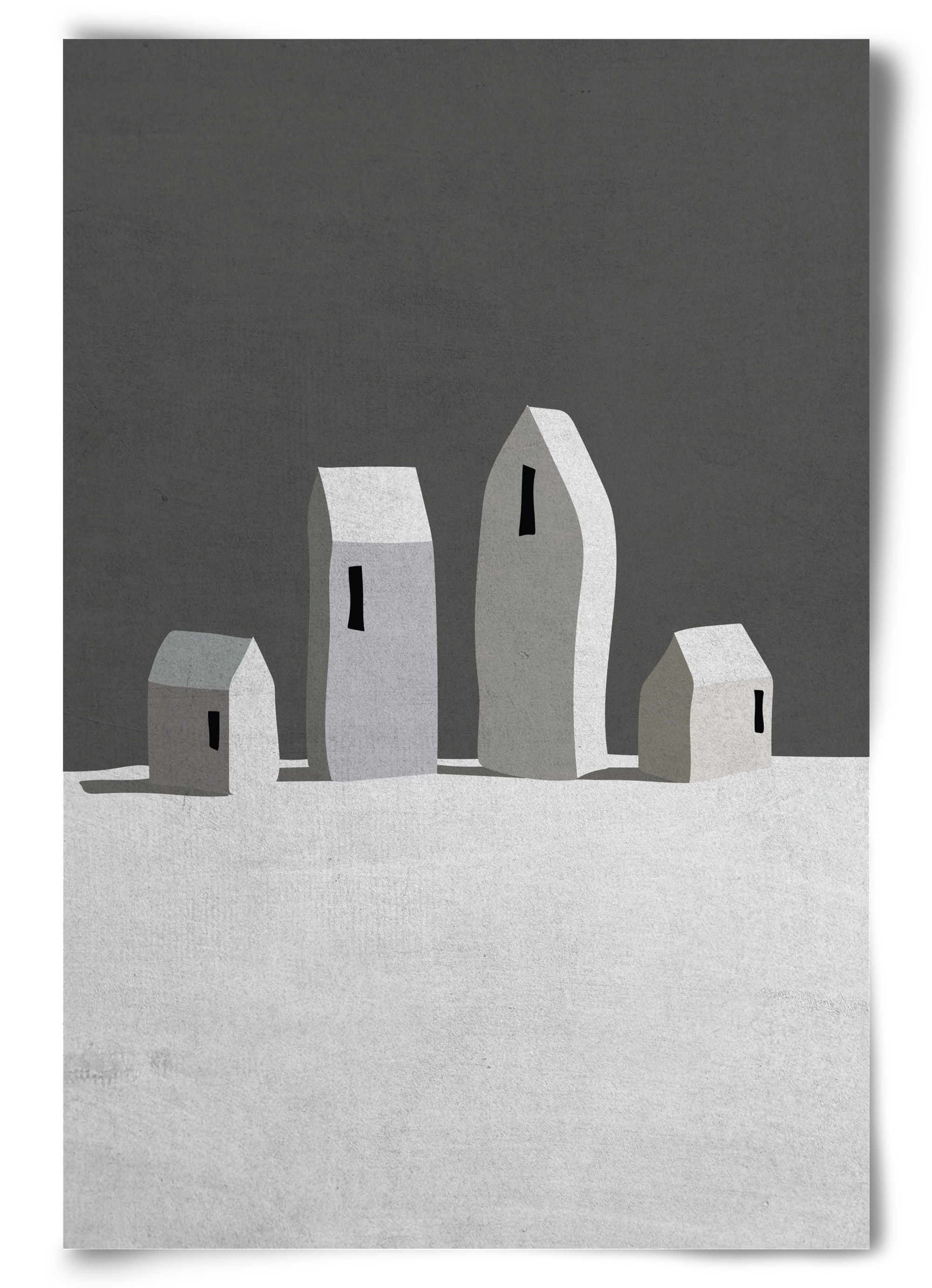 Tél, 60x90 cm, Keret nélkül