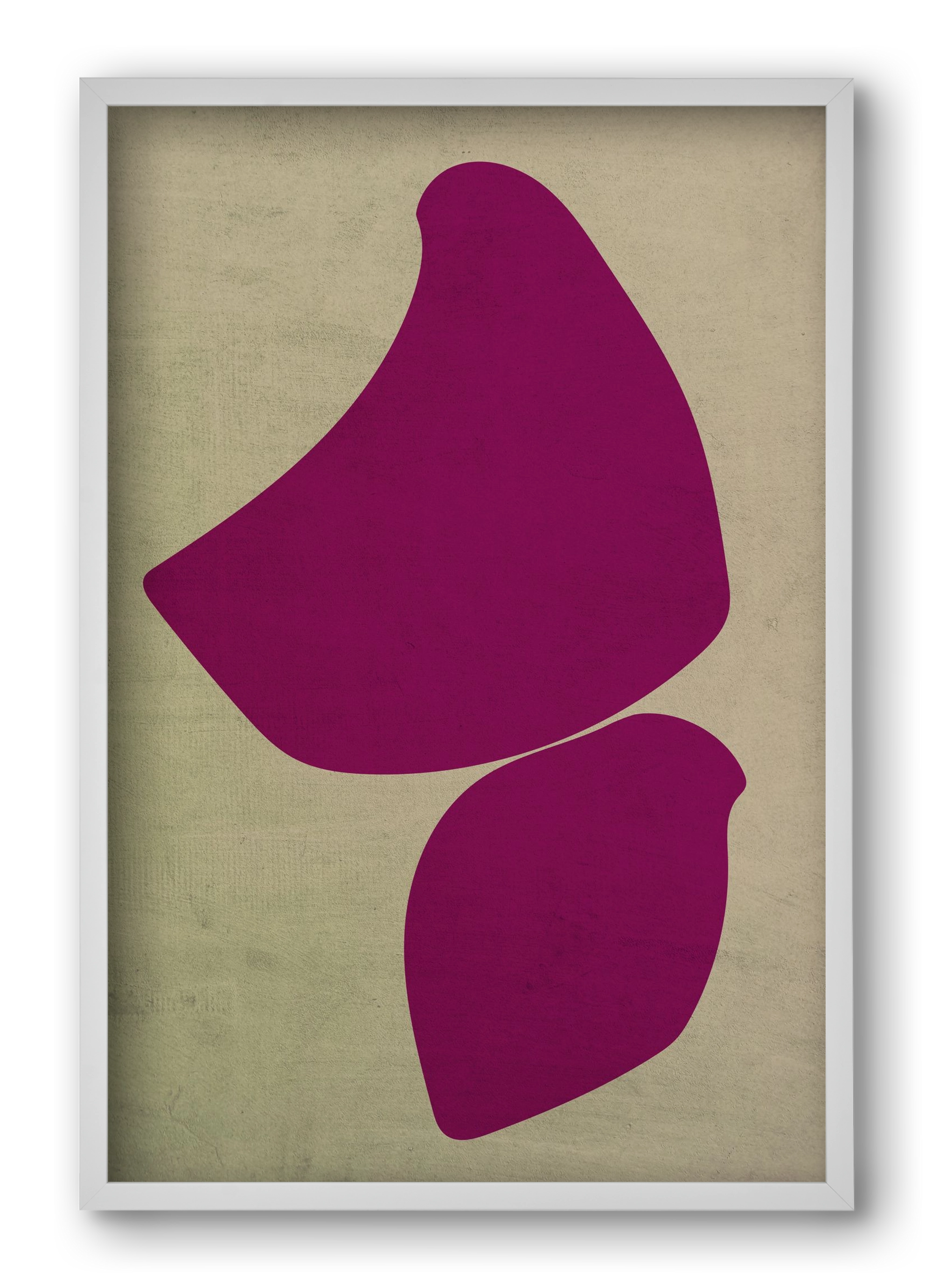 Birds, 40x60 cm (40x60 cm), Fehér keret