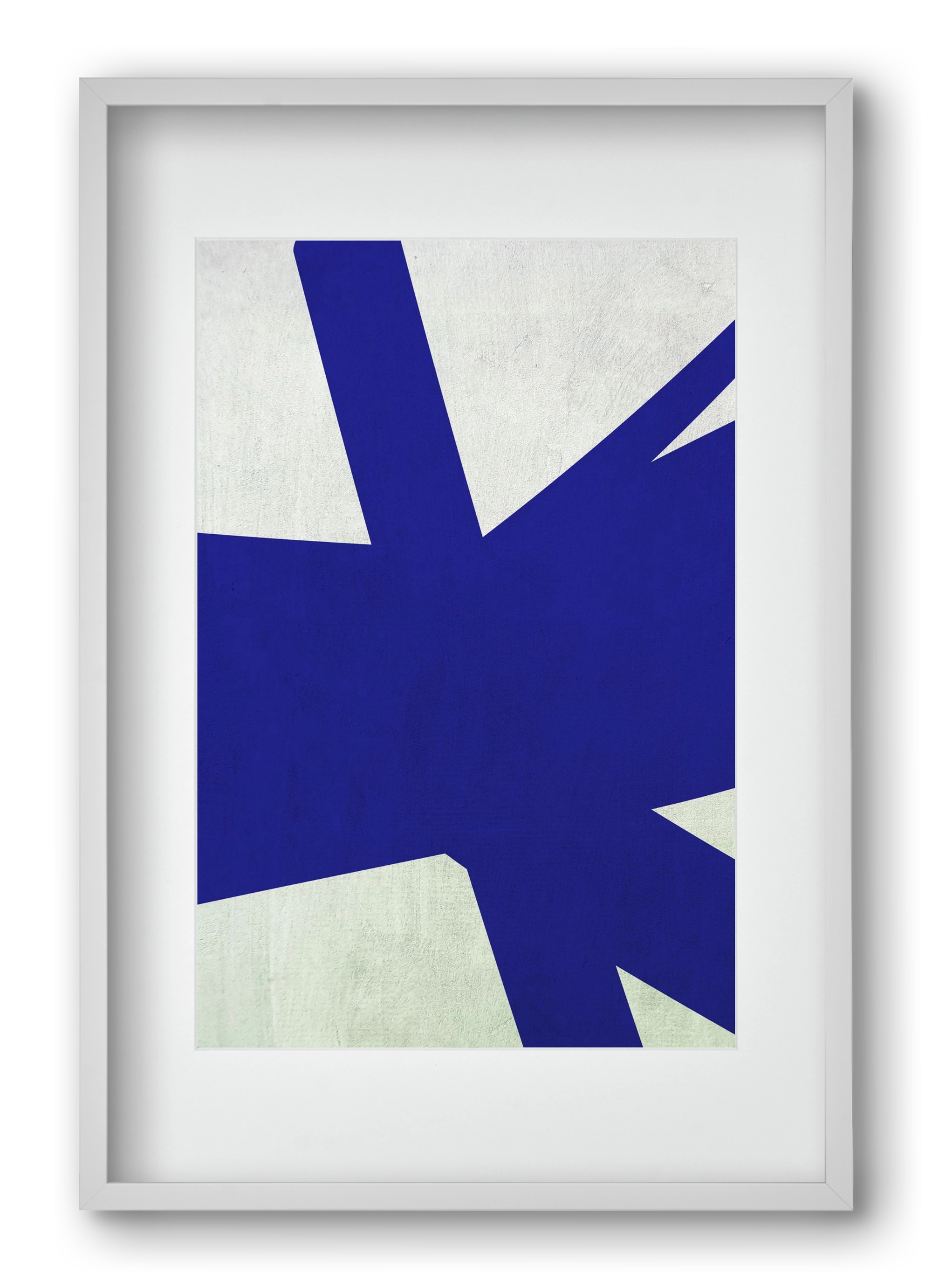 Blue 1, 40x60 cm (30x45 cm), Fehér keret, paszpartuval