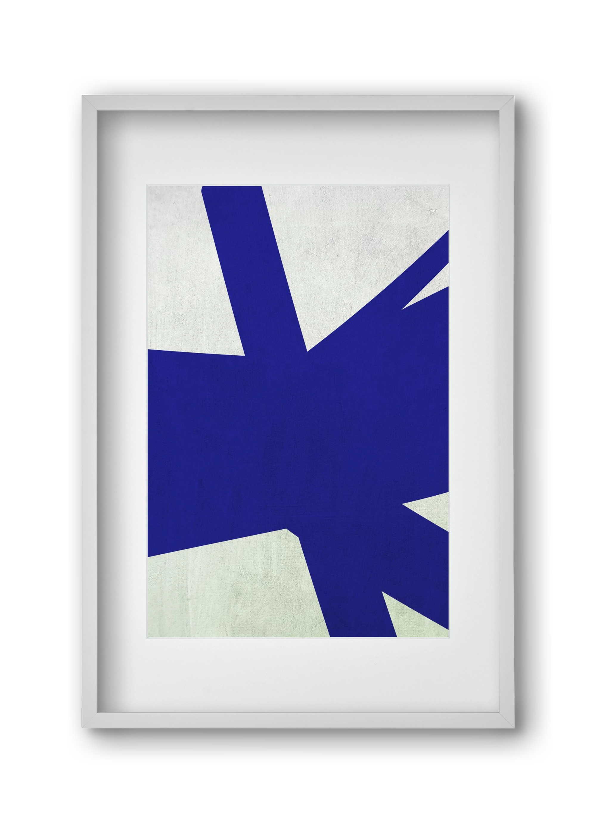 Blue 1, 30x45 cm (20x30 cm), Fehér keret, paszpartuval