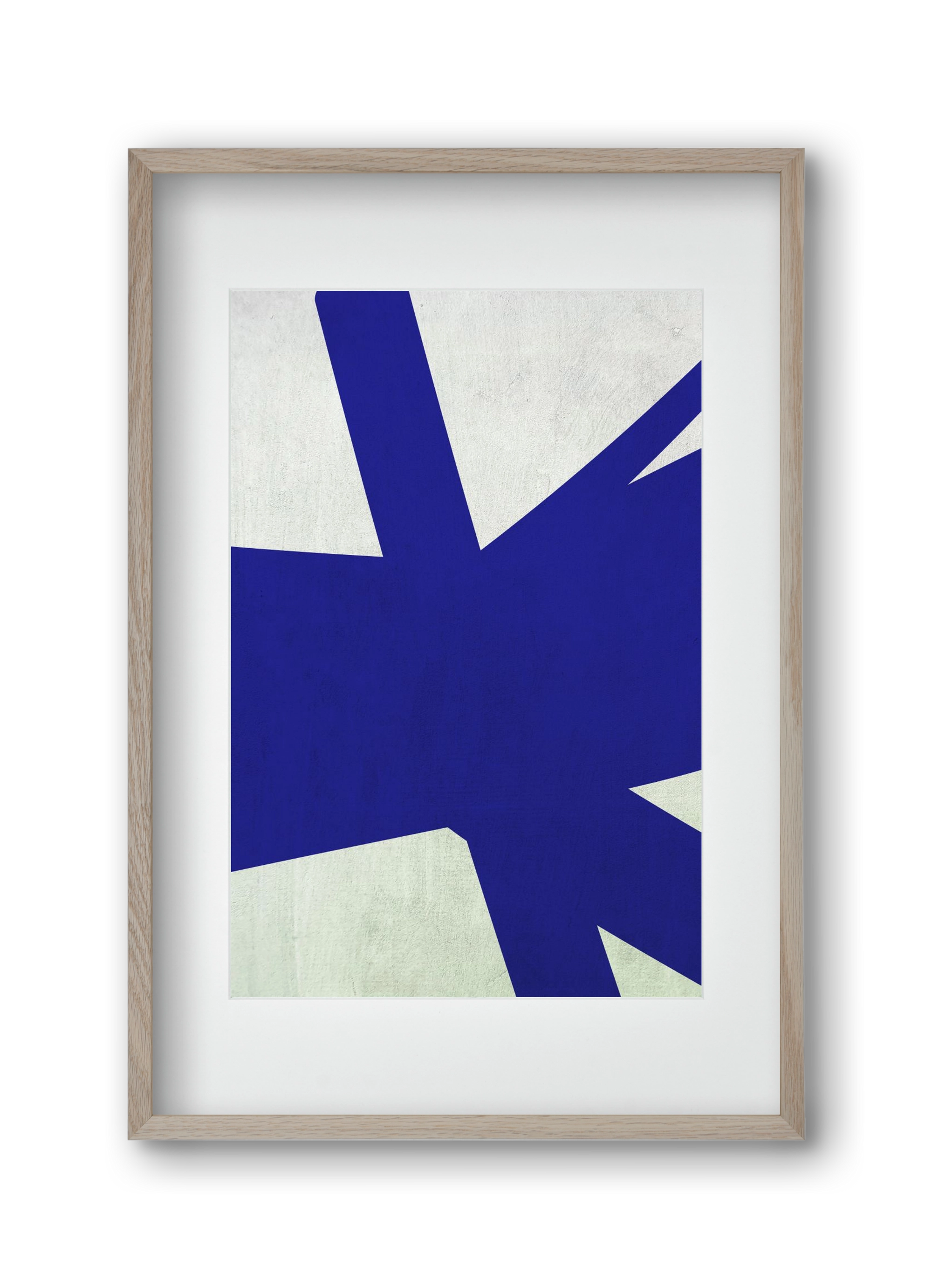 Blue 1, 30x45 cm (20x30 cm), Tölgy keret, paszpartuval