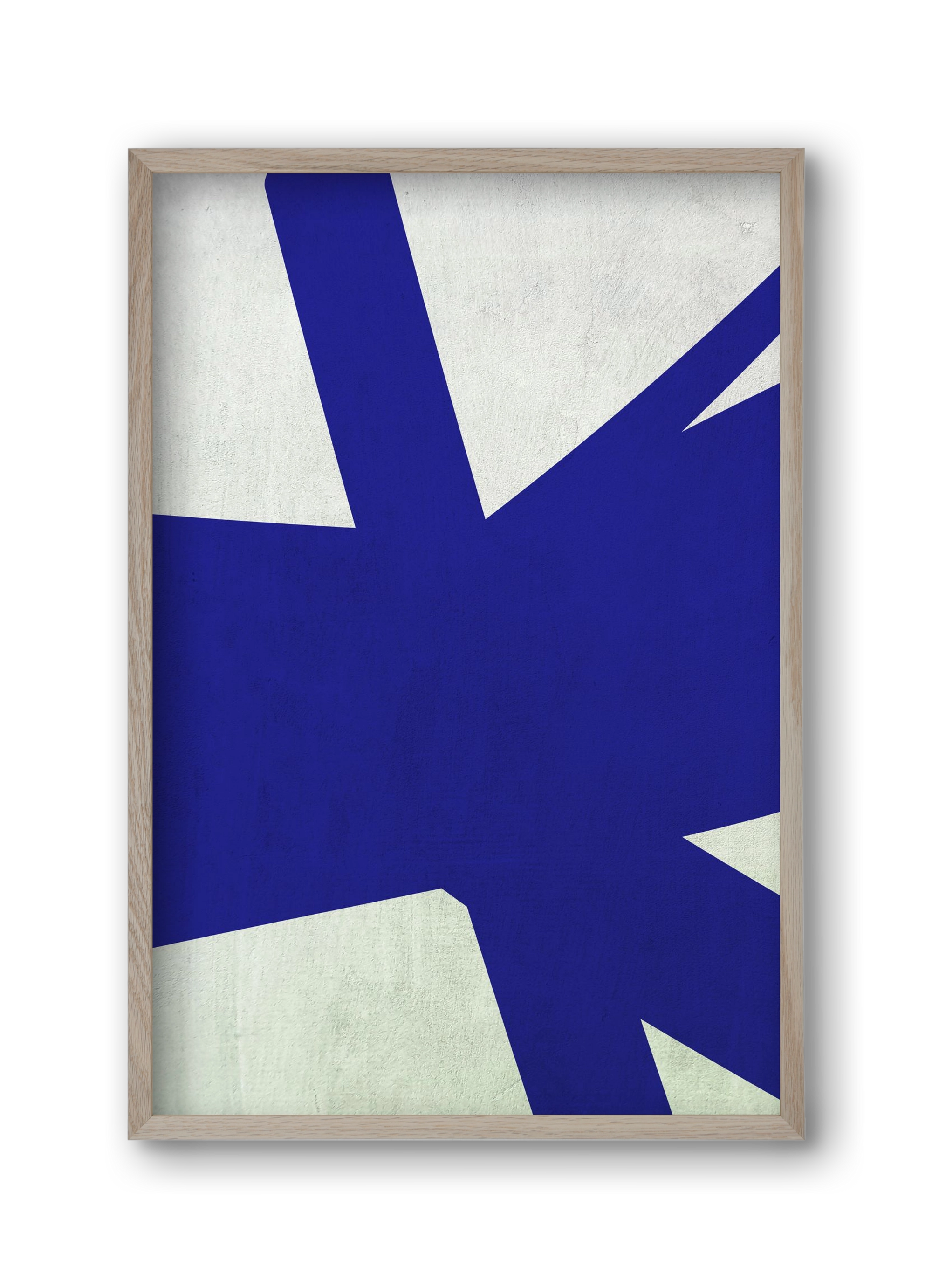 Blue 1, 30x45 cm (30x45 cm), Tölgy keret