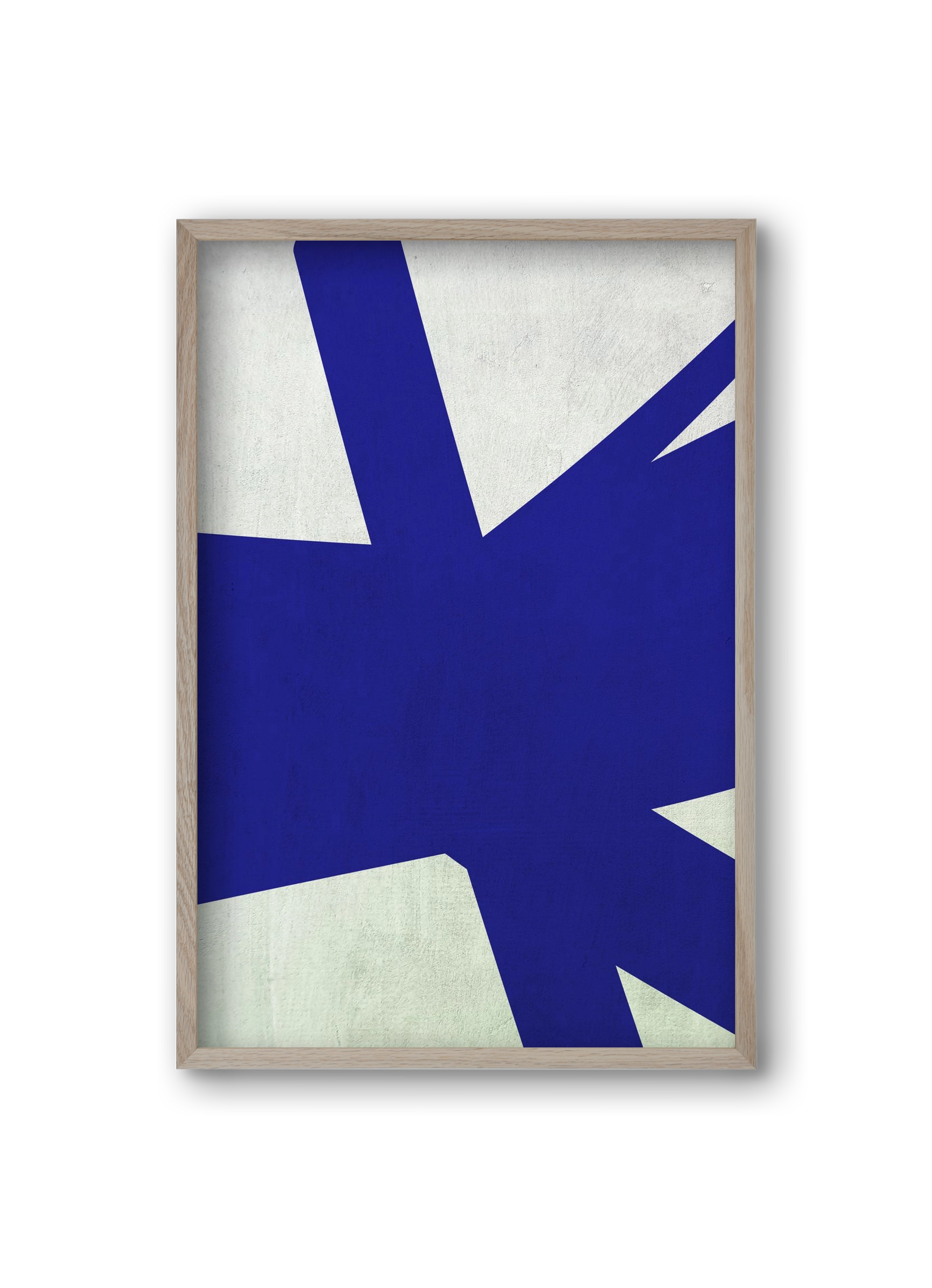 Blue 1, 20x30 cm (20x30 cm), Tölgy keret