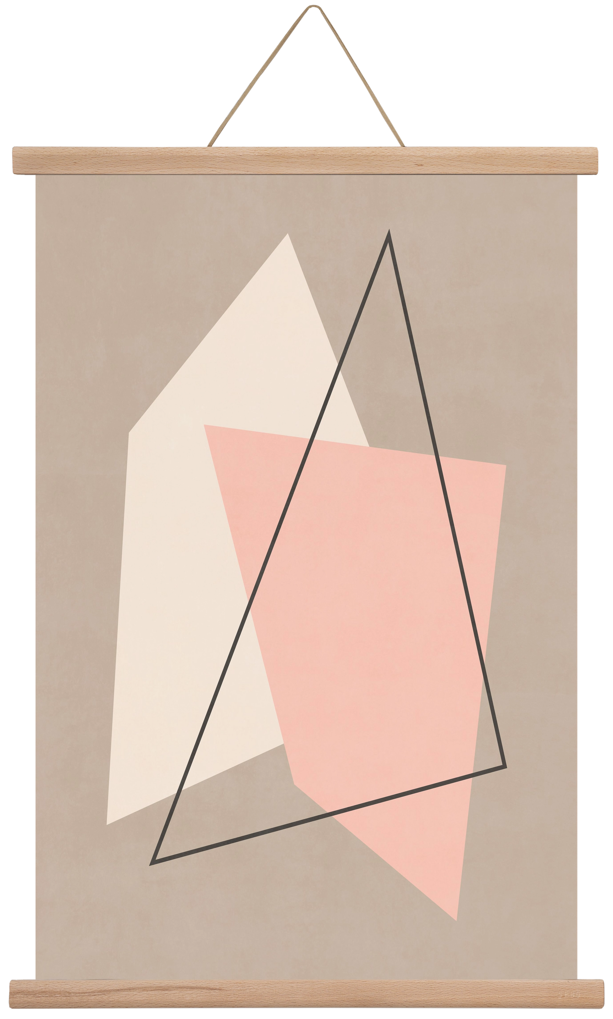 Abstract Art - Rm01, 40x60 cm (40x60 cm), Tölgy akasztó