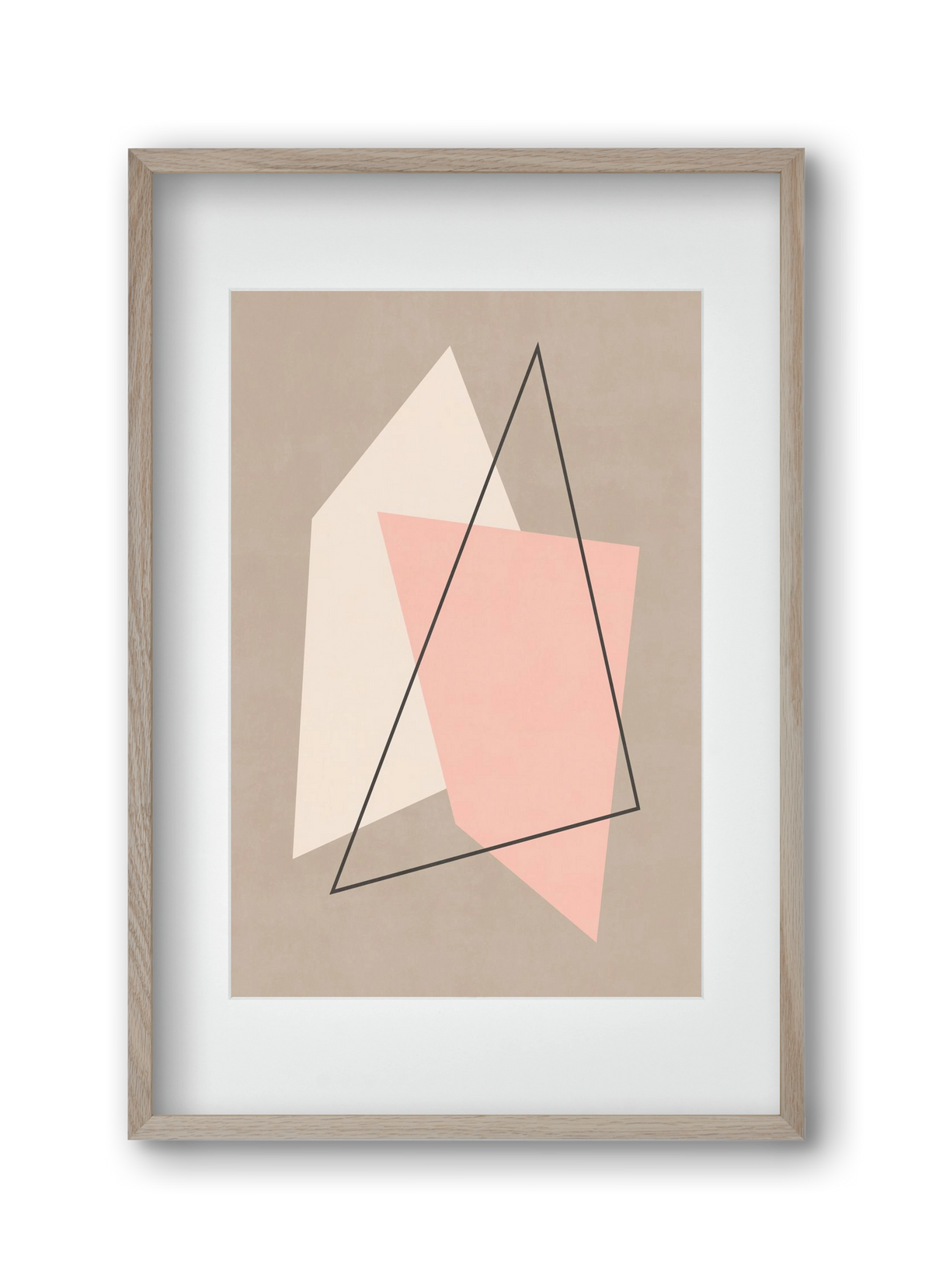 Abstract Art - Rm01, 30x45 cm (20x30 cm), Tölgy keret, paszpartuval