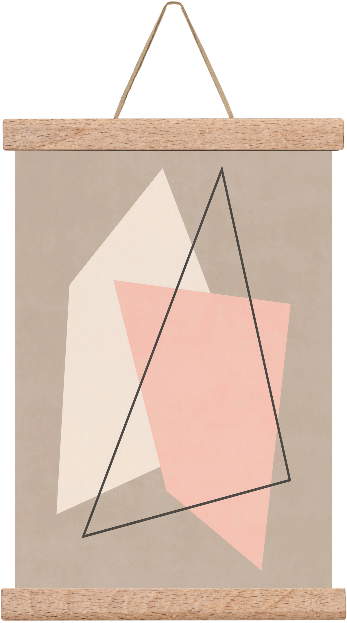 Abstract Art - Rm01, 20x30 cm (20x30 cm), Tölgy akasztó