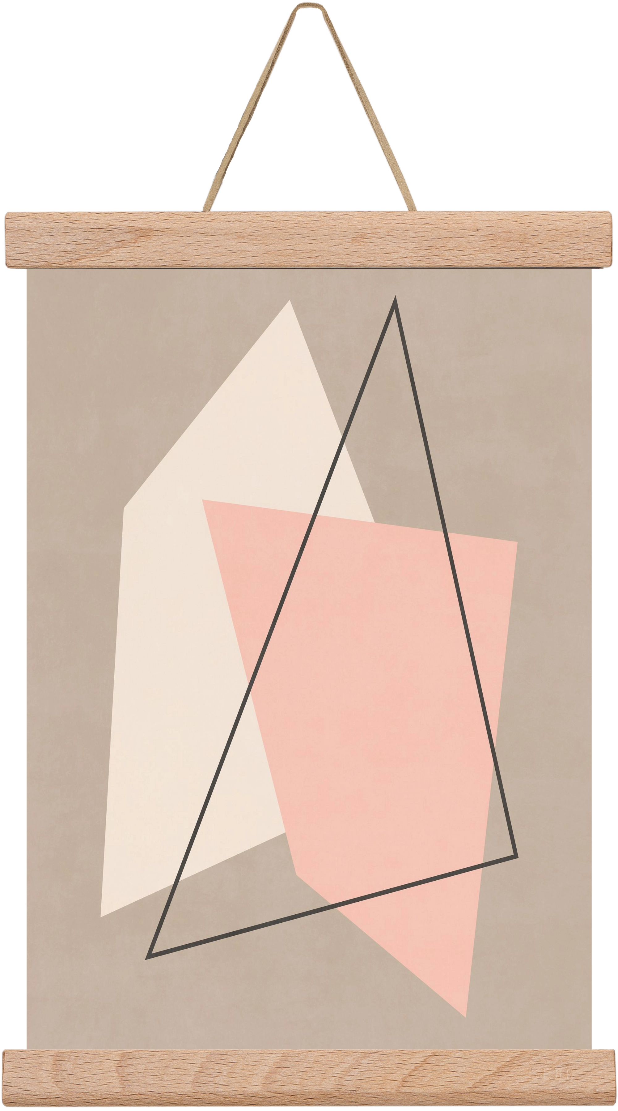 Abstract Art - Rm01, 20x30 cm (20x30 cm), Tölgy akasztó