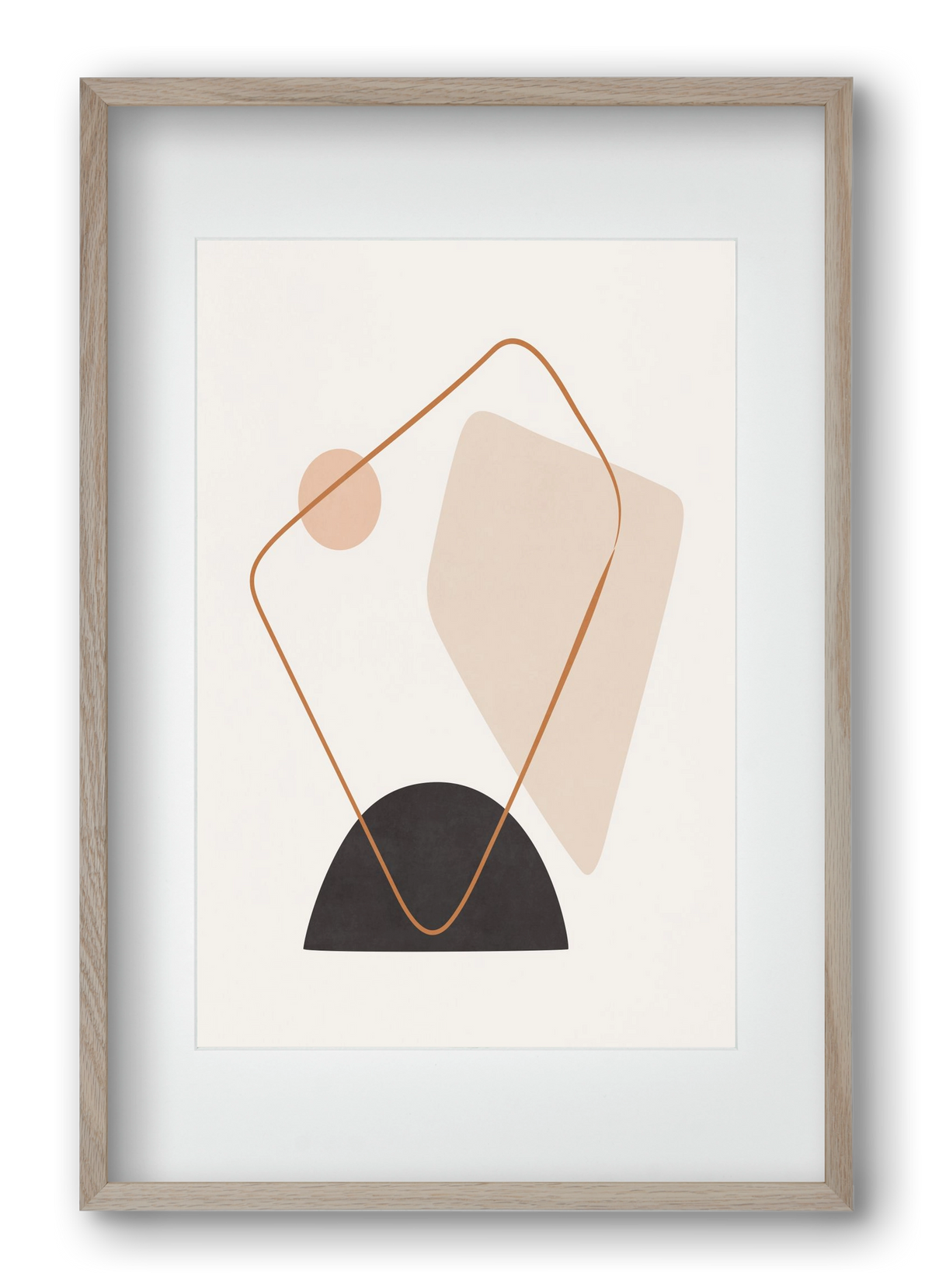 Abstract Art - Br01, 40x60 cm (30x45 cm), Tölgy keret, paszpartuval